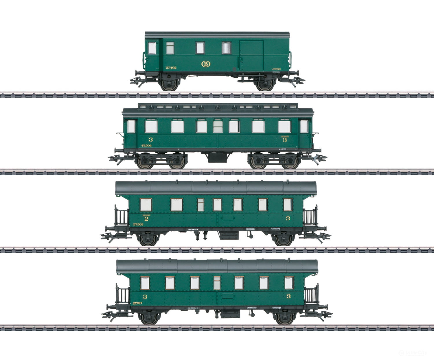 Marklin 43054 SNCB Passenger Car Set to Go with the Class 81 - Default Title (IC-MARK-43054)