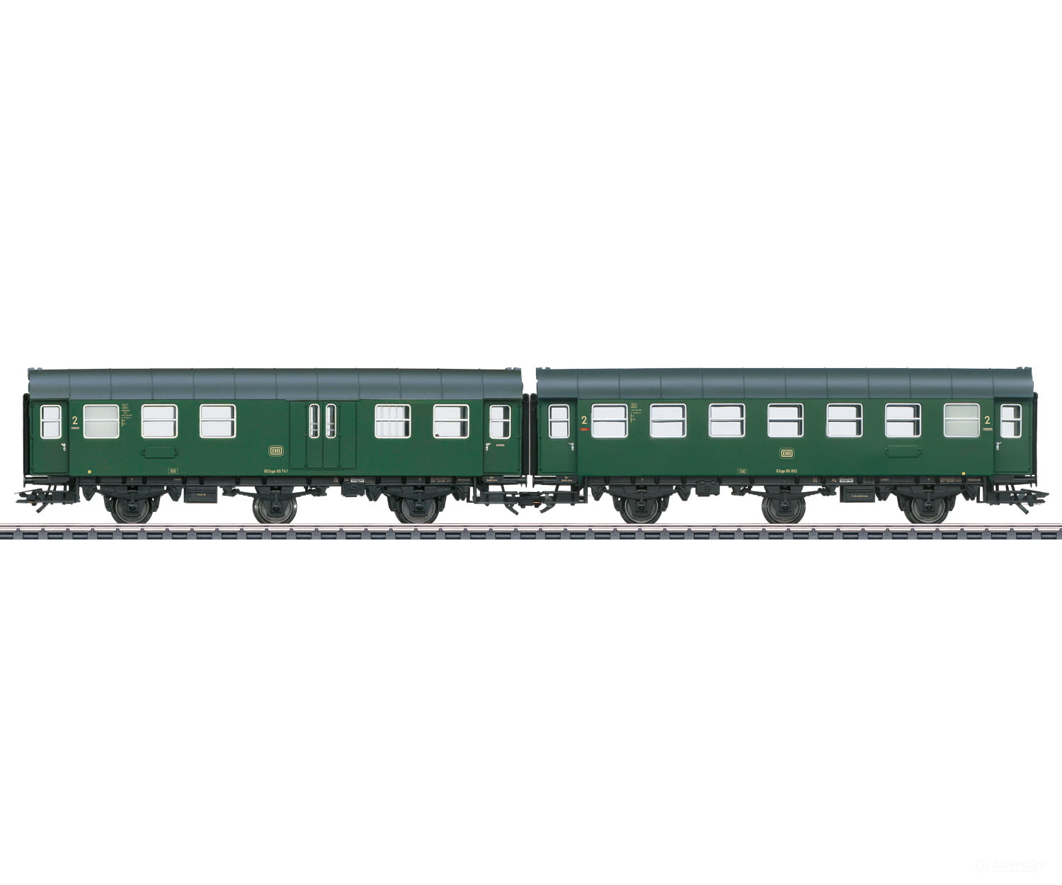 Marklin 43196 Db Pair Of Rebuilt Passenger Cars European