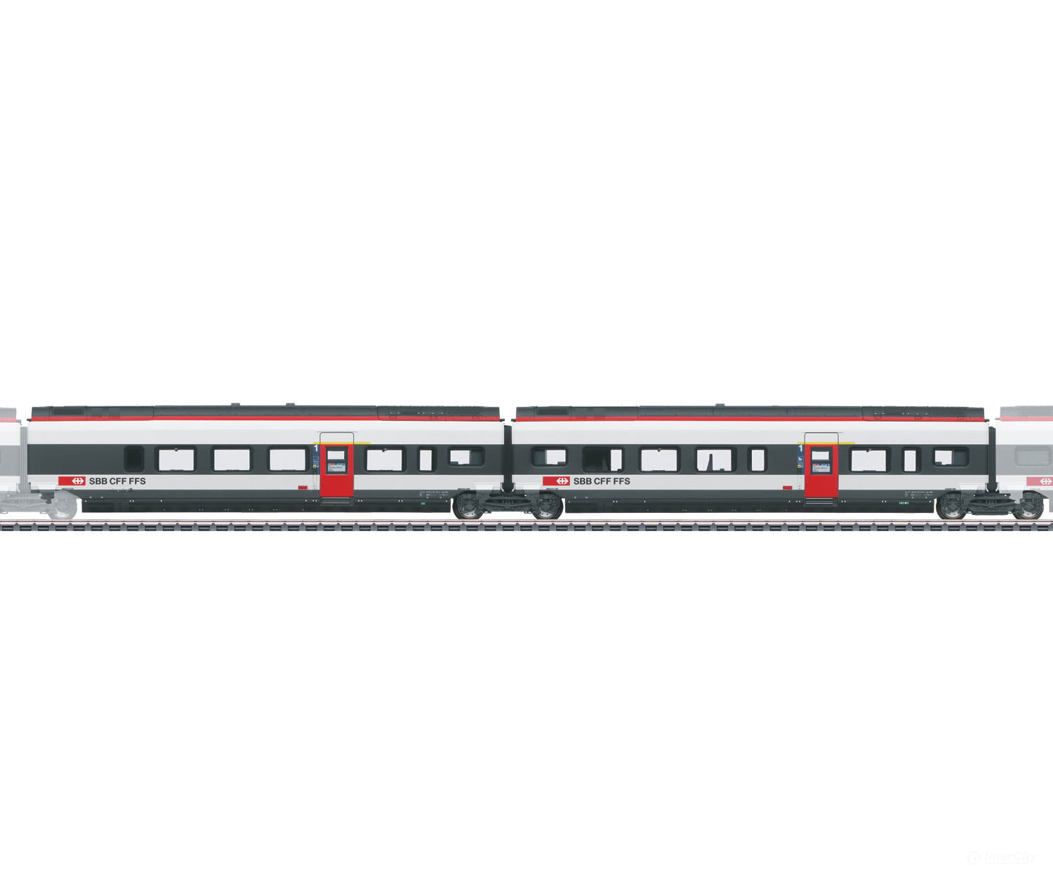 Marklin 43463 SBB-CFF-FFS Add-On Car Set 3 for the Class RABe 501 Giruno - Default Title (IC-MARK-43463)