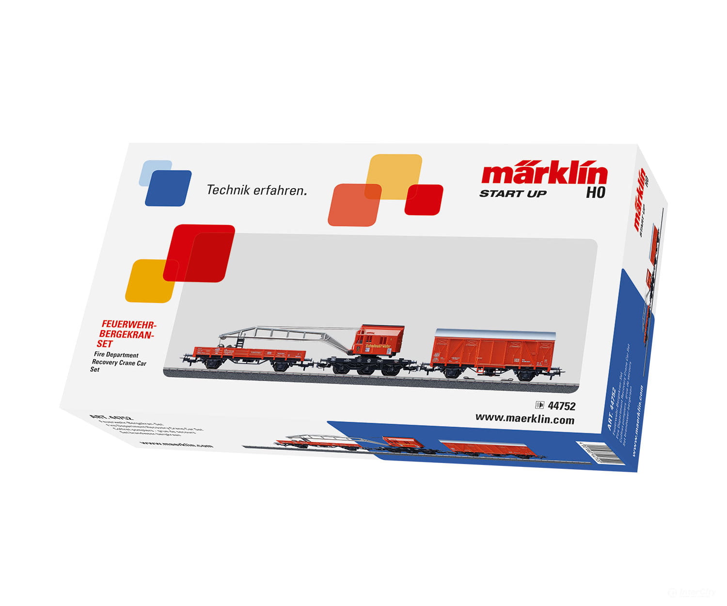 Marklin 44752 Marklin Start up - Fire Department Recovery Crane Car Set - Default Title (IC-MARK-44752)
