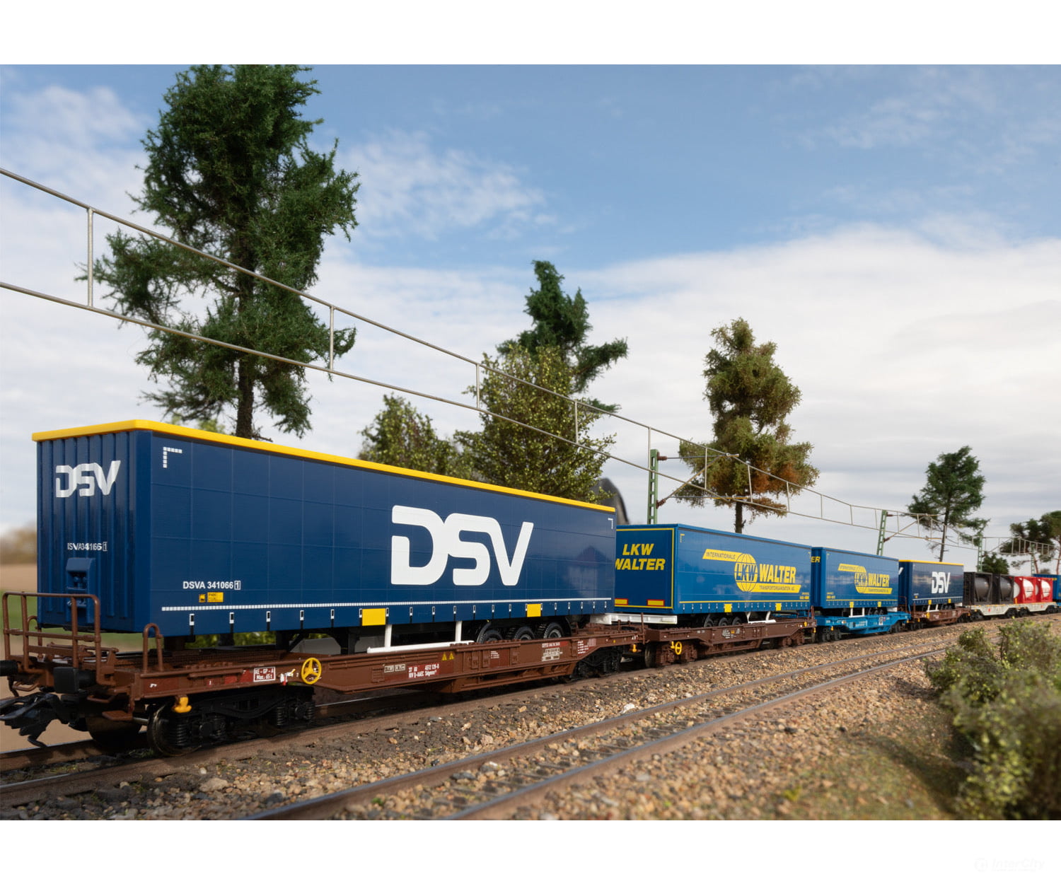Marklin 47120 LKW Walter Deep Well Flat Car Set - Default Title (IC-MARK-47120)