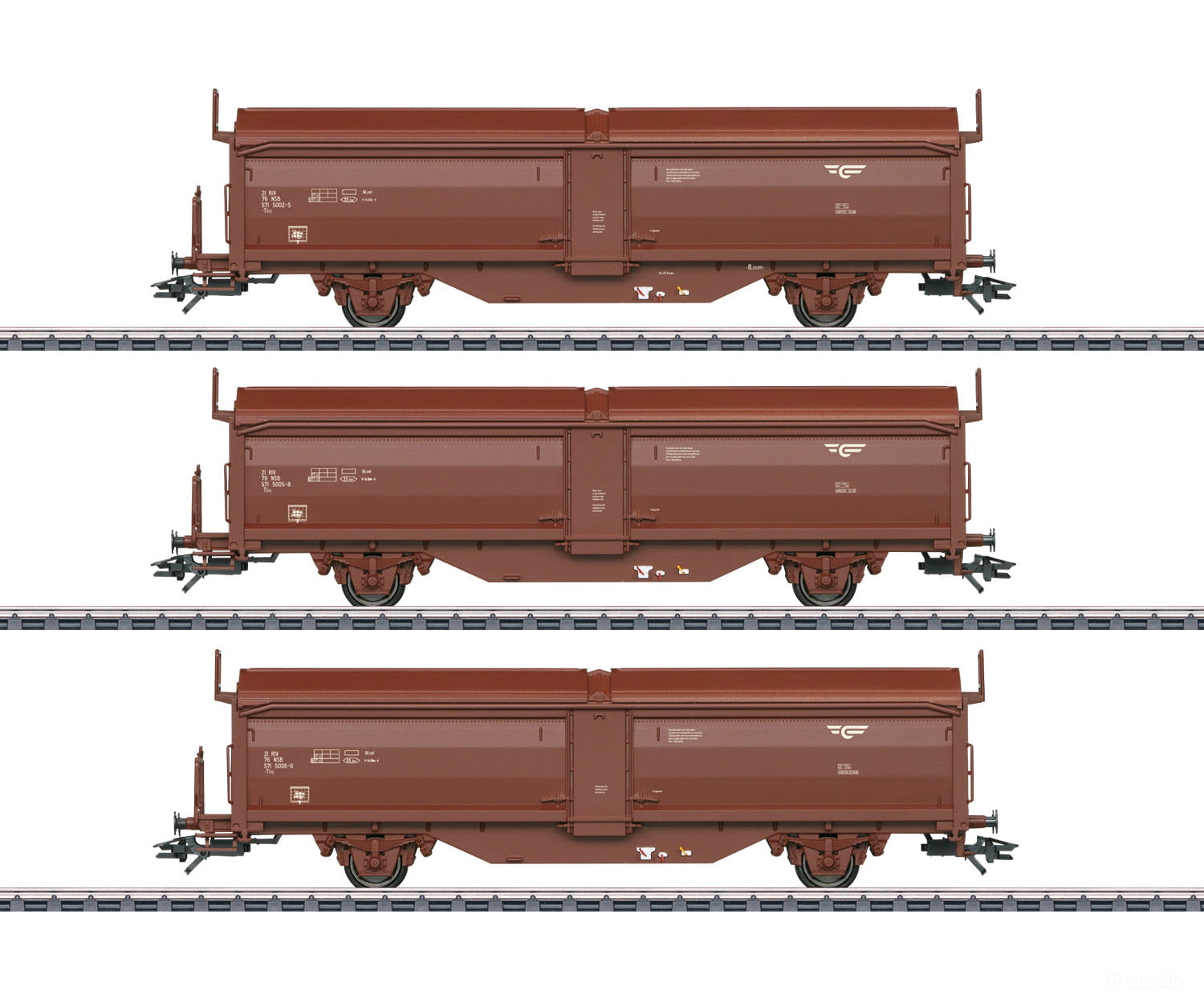Marklin 47302 15 Type Tbis Sliding Roof / Sliding Wall Car Set - Default Title (IC-MARK-47302)