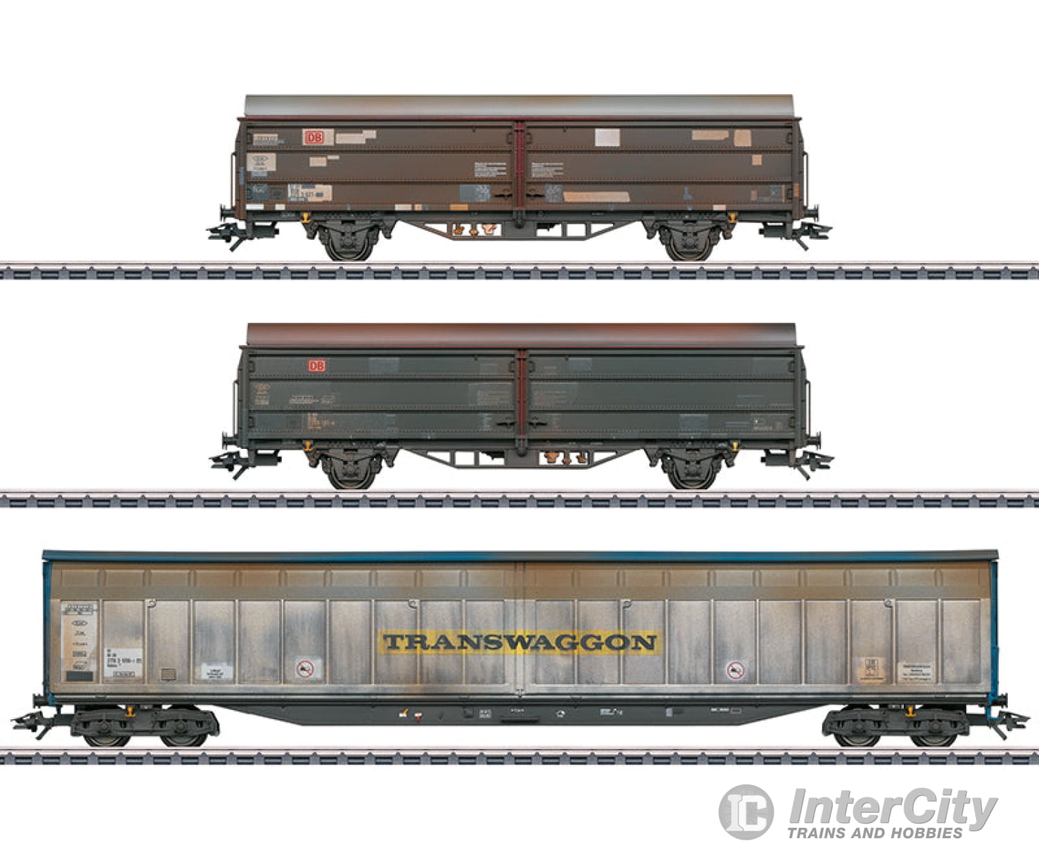 Marklin Ho 47349 Db Ag Sliding Wall Wagon Set (Mhi Exclusive Item) European Freight Cars