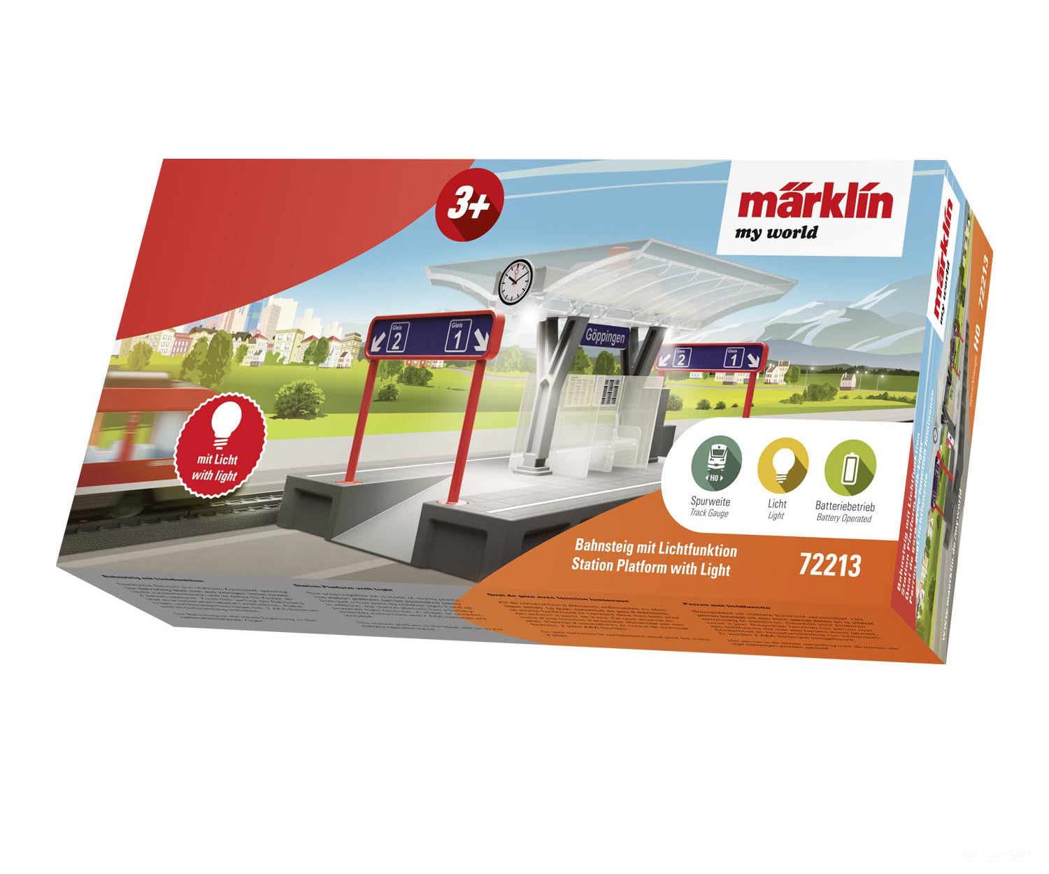 Marklin 72213 Marklin my world - Station Platform with Light - Default Title (IC-MARK-72213)