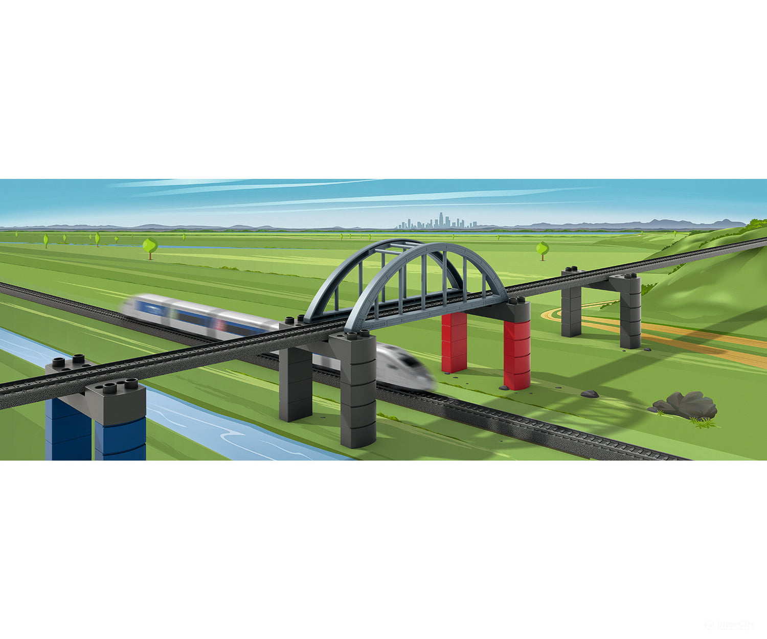 Marklin 72218 Marklin my world - Elevated Railroad Bridge Building Block Set - Default Title (IC-MARK-72218)
