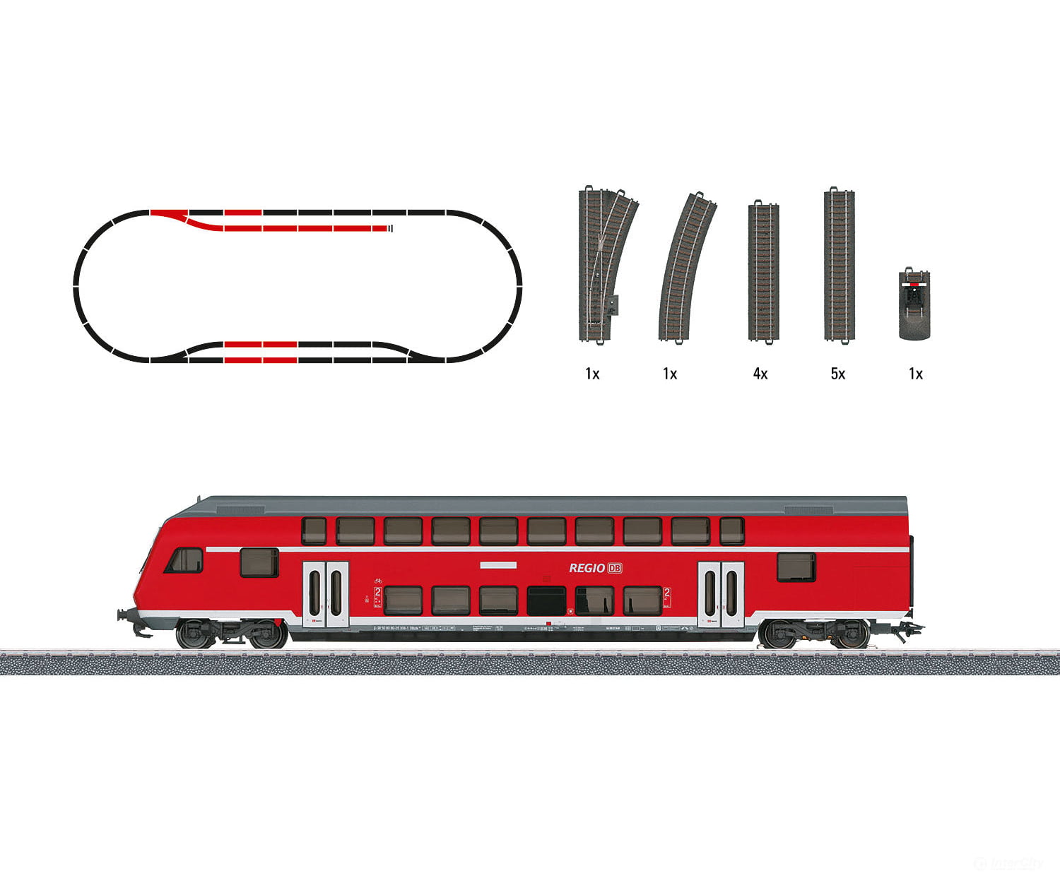 Marklin 78479 DB AG "Regional Express" Theme Extension Set - Default Title (IC-MARK-78479)