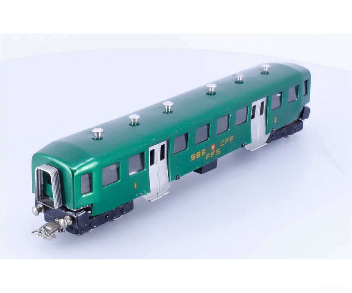 Marklin SBBPC HO SBB-CFF-FFS 1st and 2nd Class Passenger Car Tin Plate Vintage - European Passenger Cars