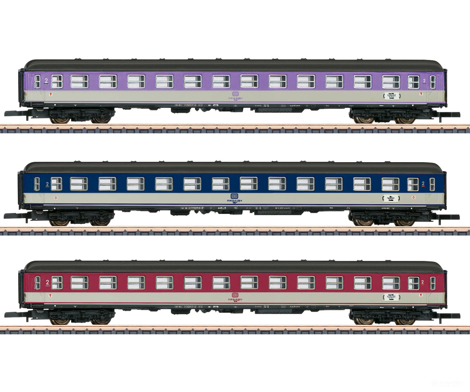 Marklin 87402 DB "Pop Cars" Express Train Passenger Car Set - Default Title (IC-MARK-87402)
