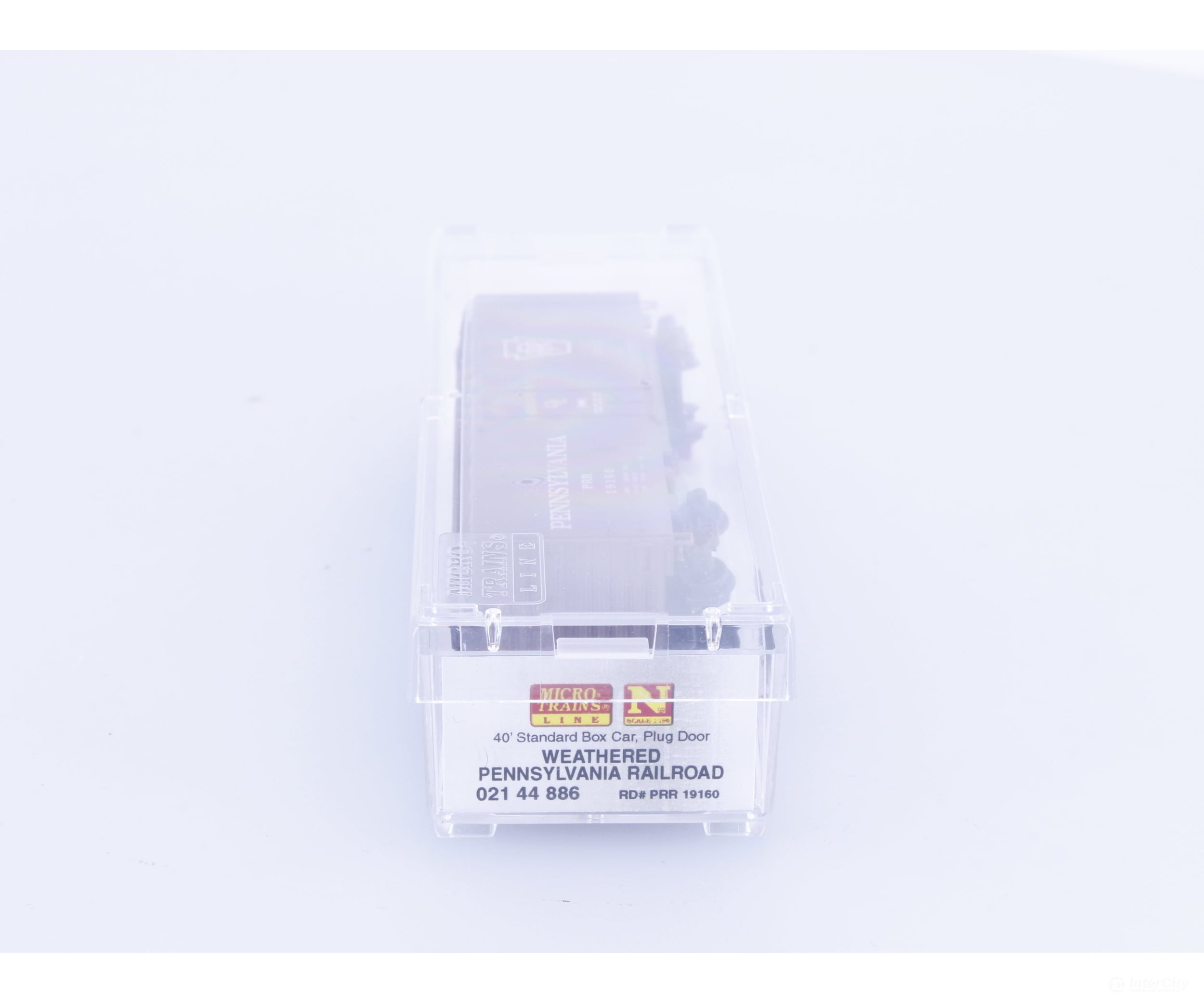 Micro Trains 02144886 N 40’ Single Door Boxcar Factory Weathered Pennsylvania Railroad (PRR) 19160 - Freight Cars