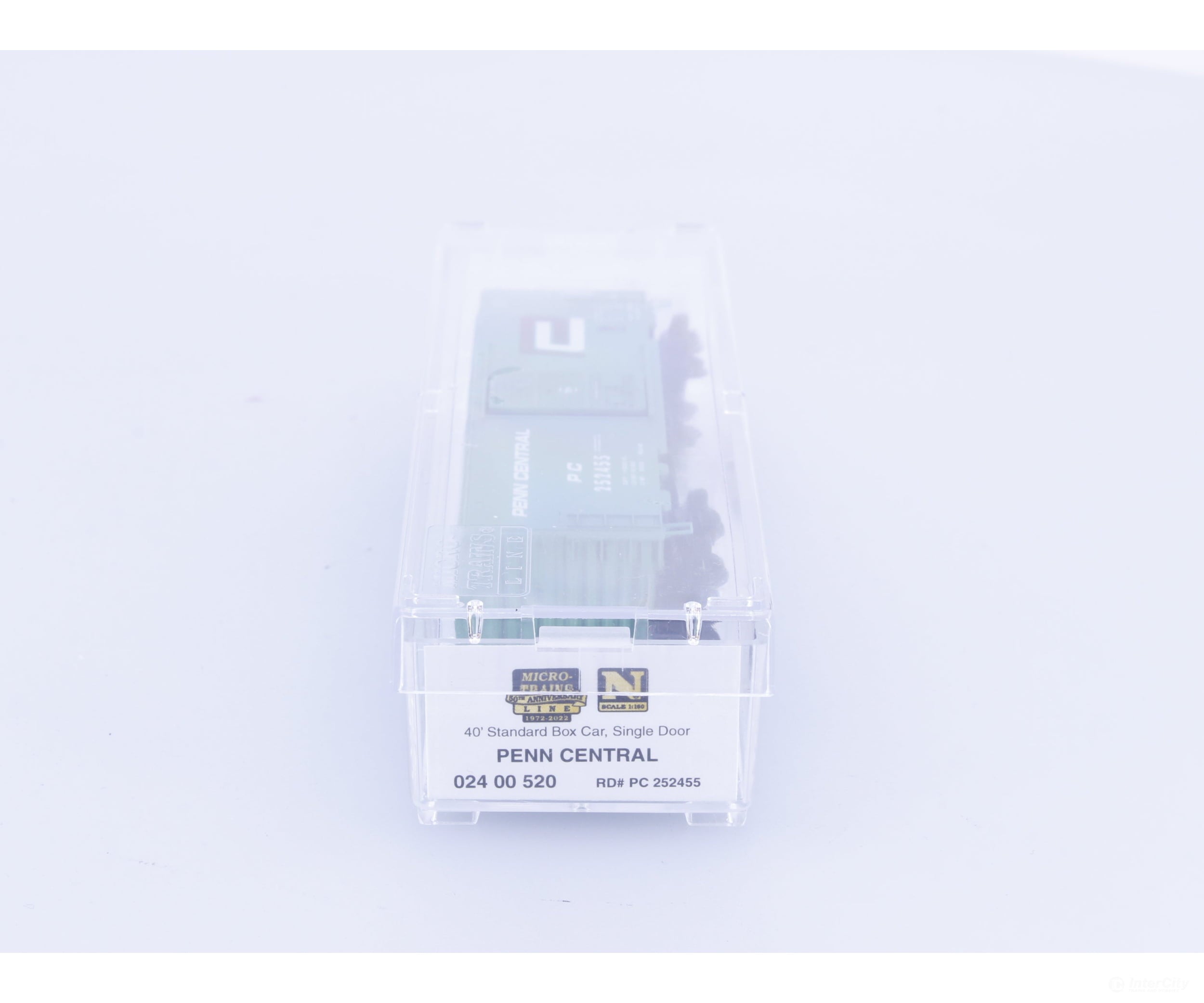 Micro Trains 02400520 N 40’ Single Door Boxcar 50th Anniversary Line Penn Central (PC) 252455 - Freight Cars