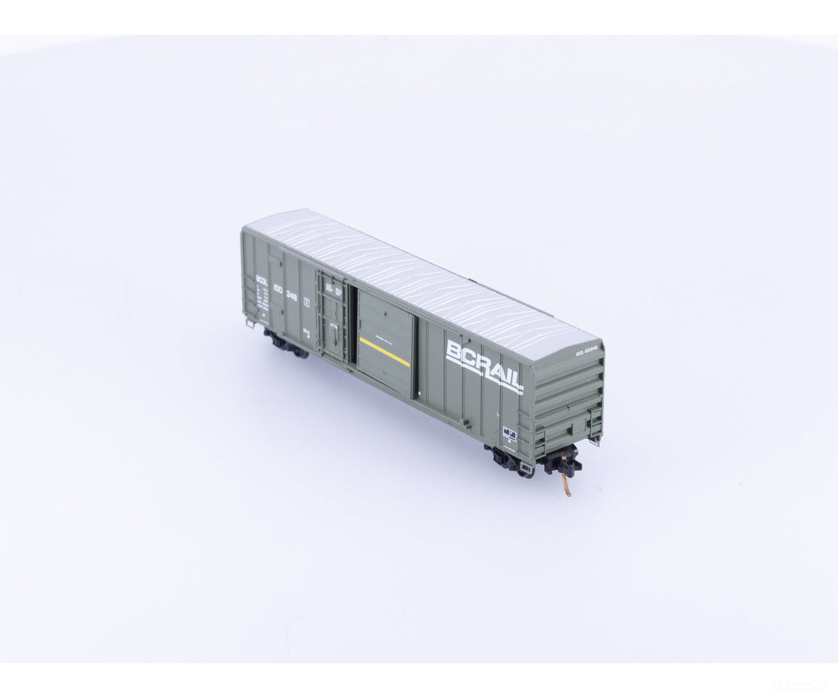 Micro Trains 02600050 N 50’ Combination Door Box Car British Columbia Railway (BCOL) 100348 - Freight Cars