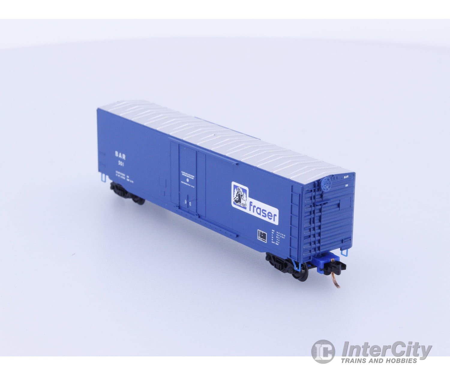 Micro Trains 03800390 N Boxcar 50’ Steel Plug Door Bangor and Aroostook BAR 501 Freight Cars