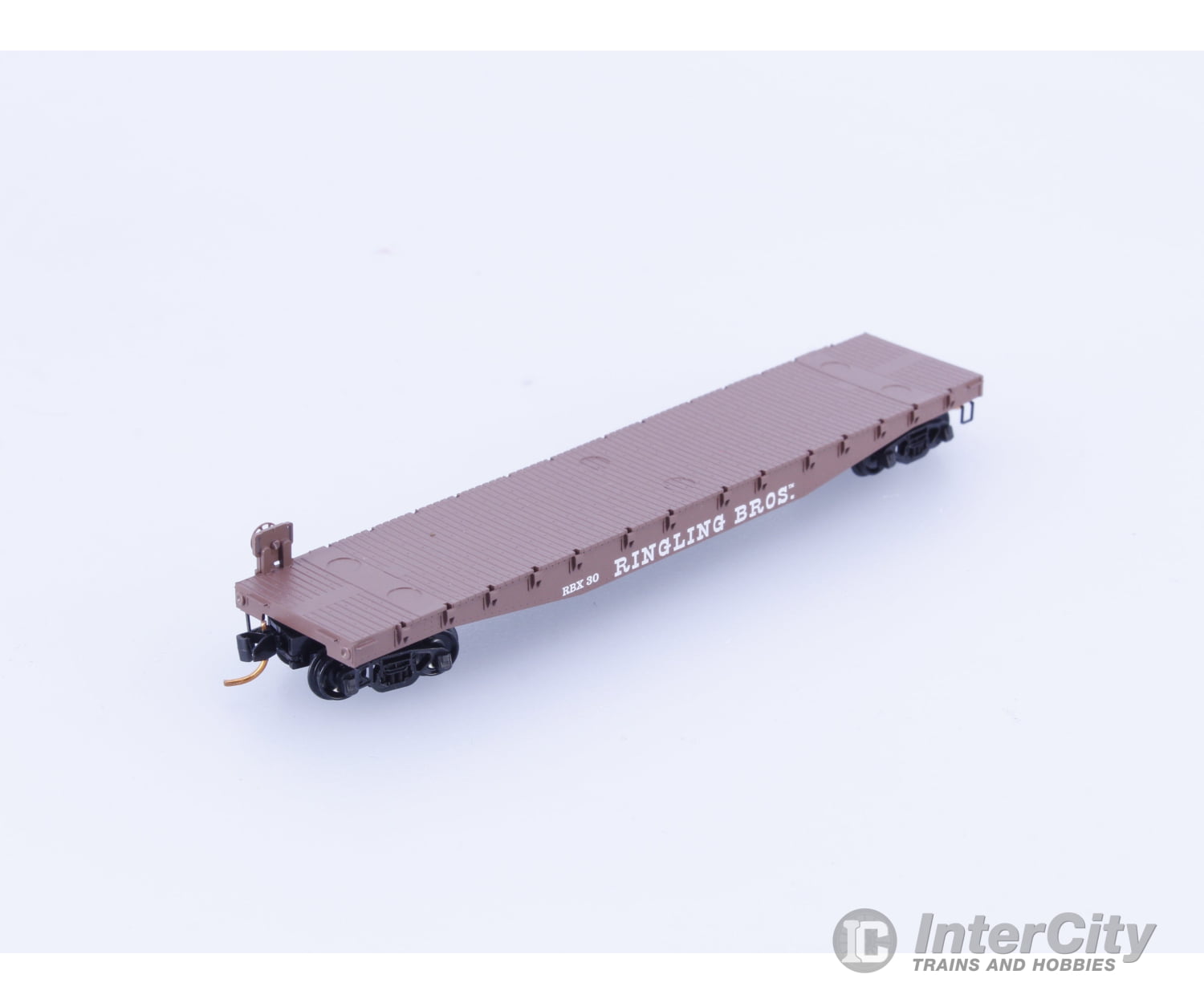 Micro Trains 04500391 N 50’ Fishbelly Side Flatcar Ringling Bros. and Barnum & Bailey (RBX) 30 Freight Cars