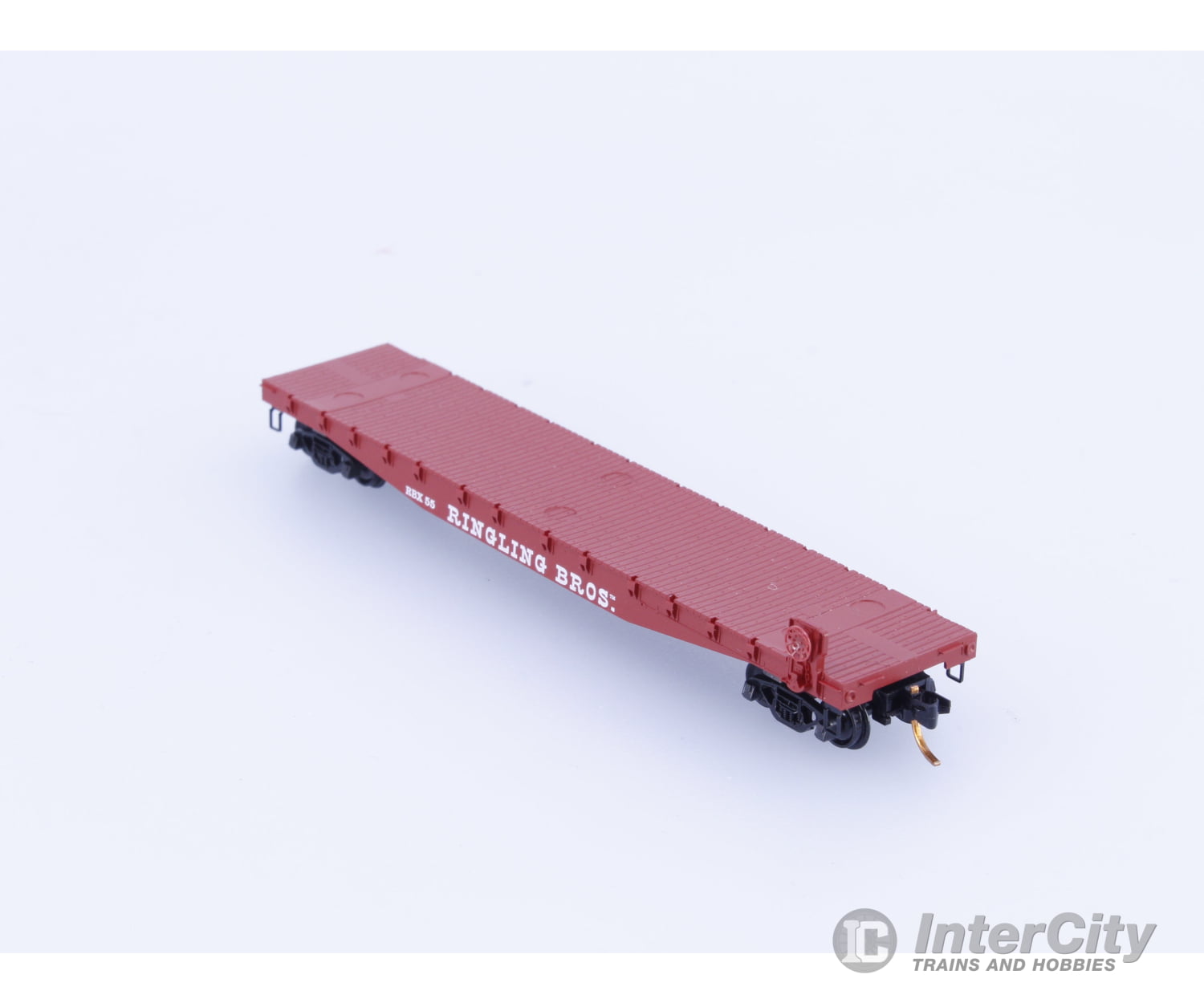 Micro Trains 04500402 N 50’ Fishbelly Side Flatcar Ringling Bros. and Barnum & Bailey (RBX) 55 Freight Cars