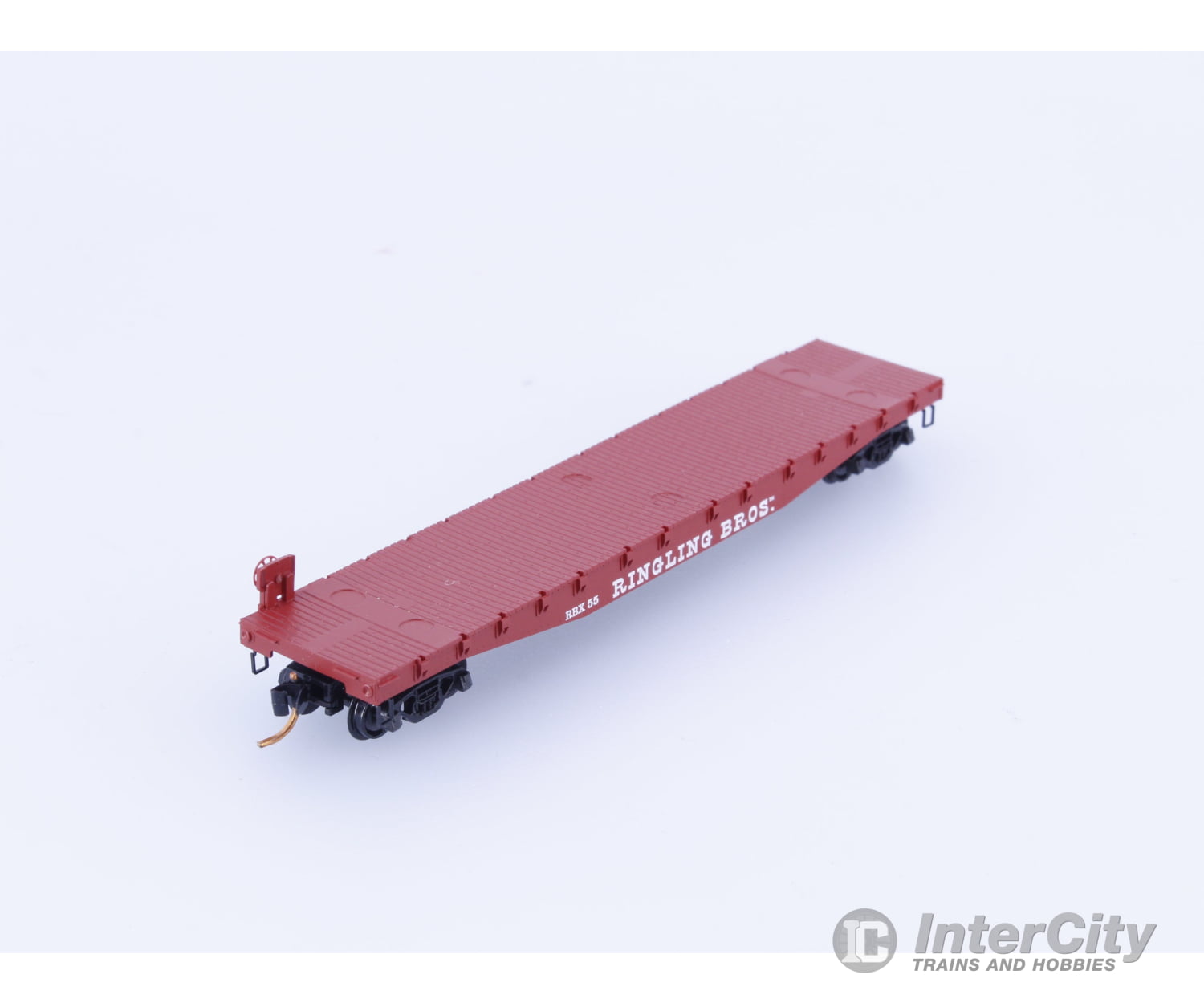 Micro Trains 04500402 N 50’ Fishbelly Side Flatcar Ringling Bros. and Barnum & Bailey (RBX) 55 Freight Cars