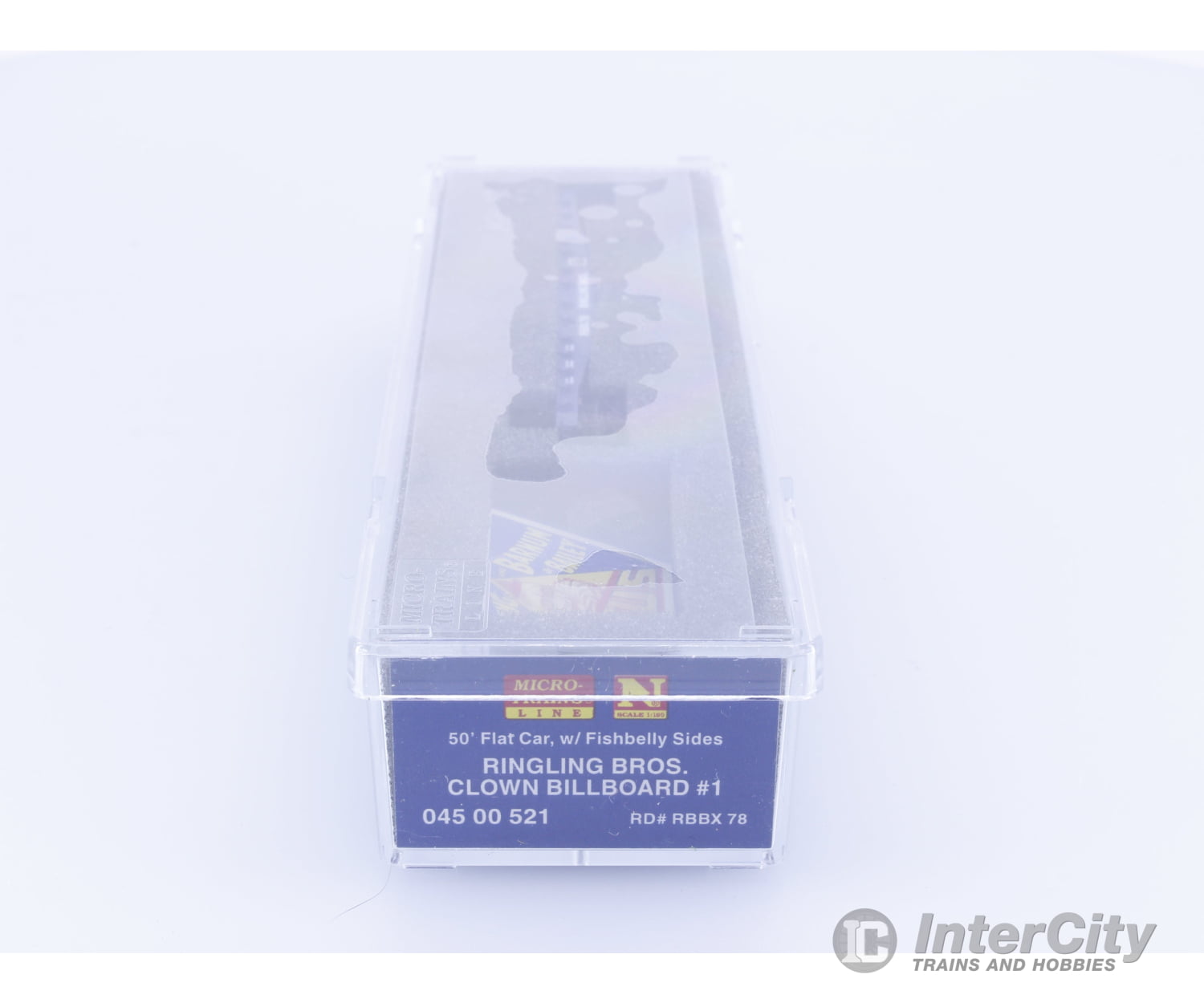 Micro Trains 04500521 N 50’ Fishbelly Side Flatcar Ringling Bros. and Barnum & Bailey (RBBX) 78 Freight Cars