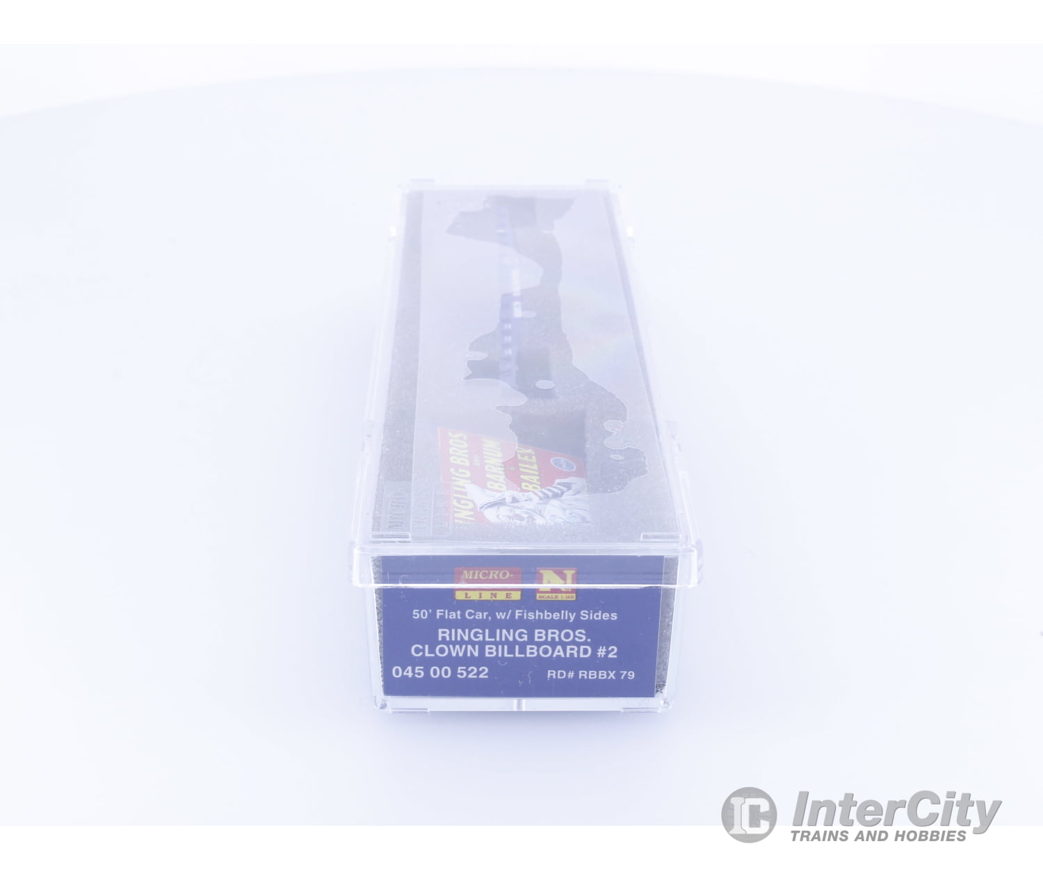 Micro Trains 04500522 N 50’ Fishbelly Side Flatcar Ringling Bros. and Barnum & Bailey (RBBX) 79 Freight Cars