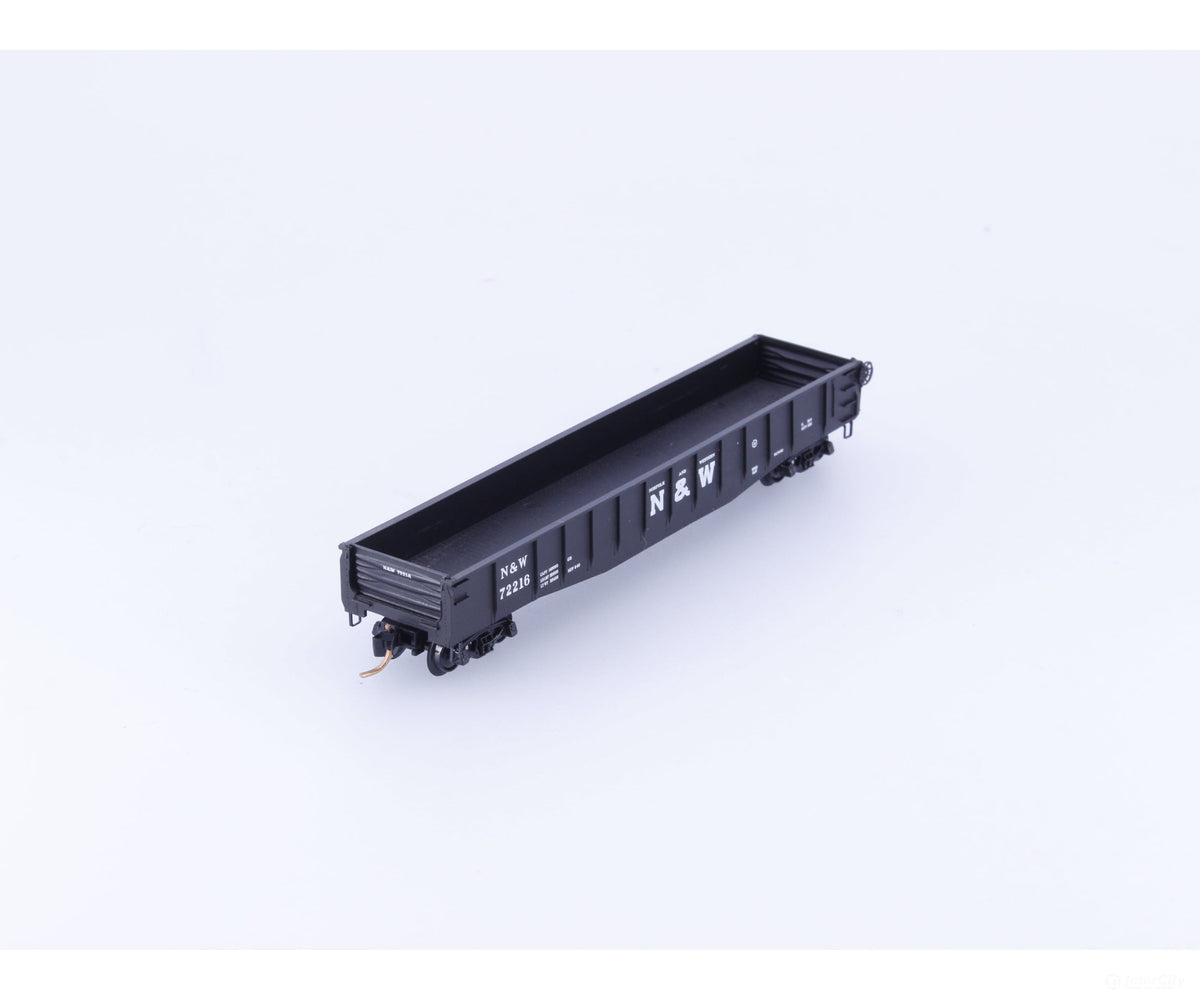 Micro Trains 04600190 N 50’ Fishbelly Side Gondola w/ Drop Ends Norfolk & Western (NW) 72216 - Freight Cars