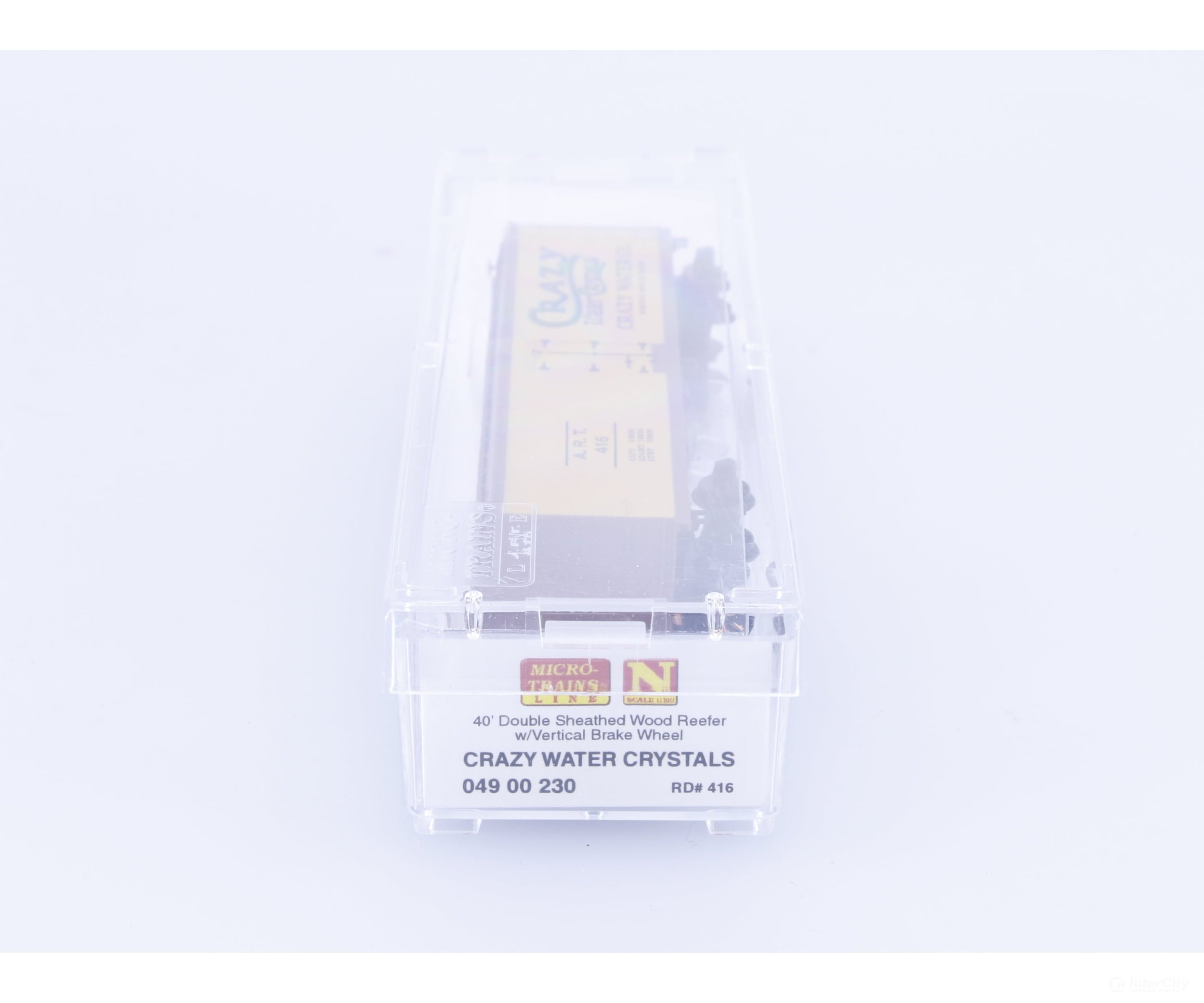 Micro Trains 04900230 N 40’ Double Sheathed Wood Reefer Crazy Water Crystals (ART) 416 Freight Cars