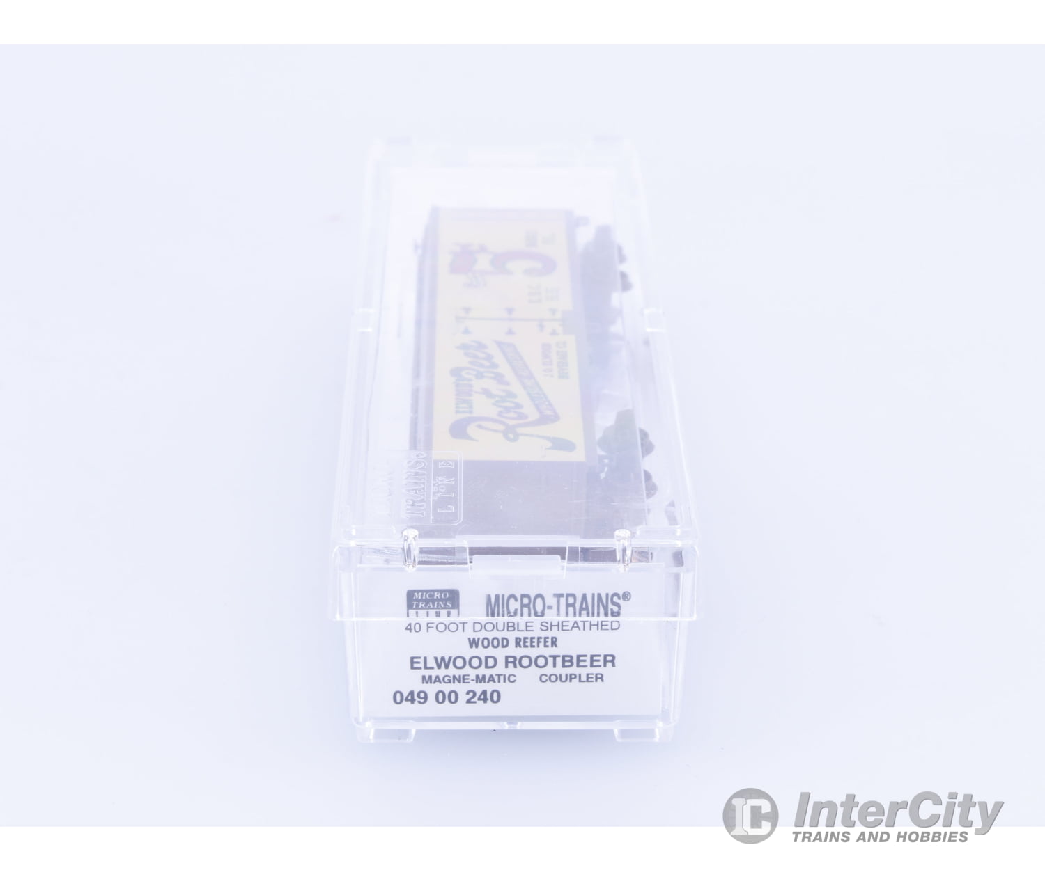 Micro Trains 04900240 N 40’ Double Sheathed Wood Reefer Elwood’s Root Beer (EBC) 5021 Freight Cars