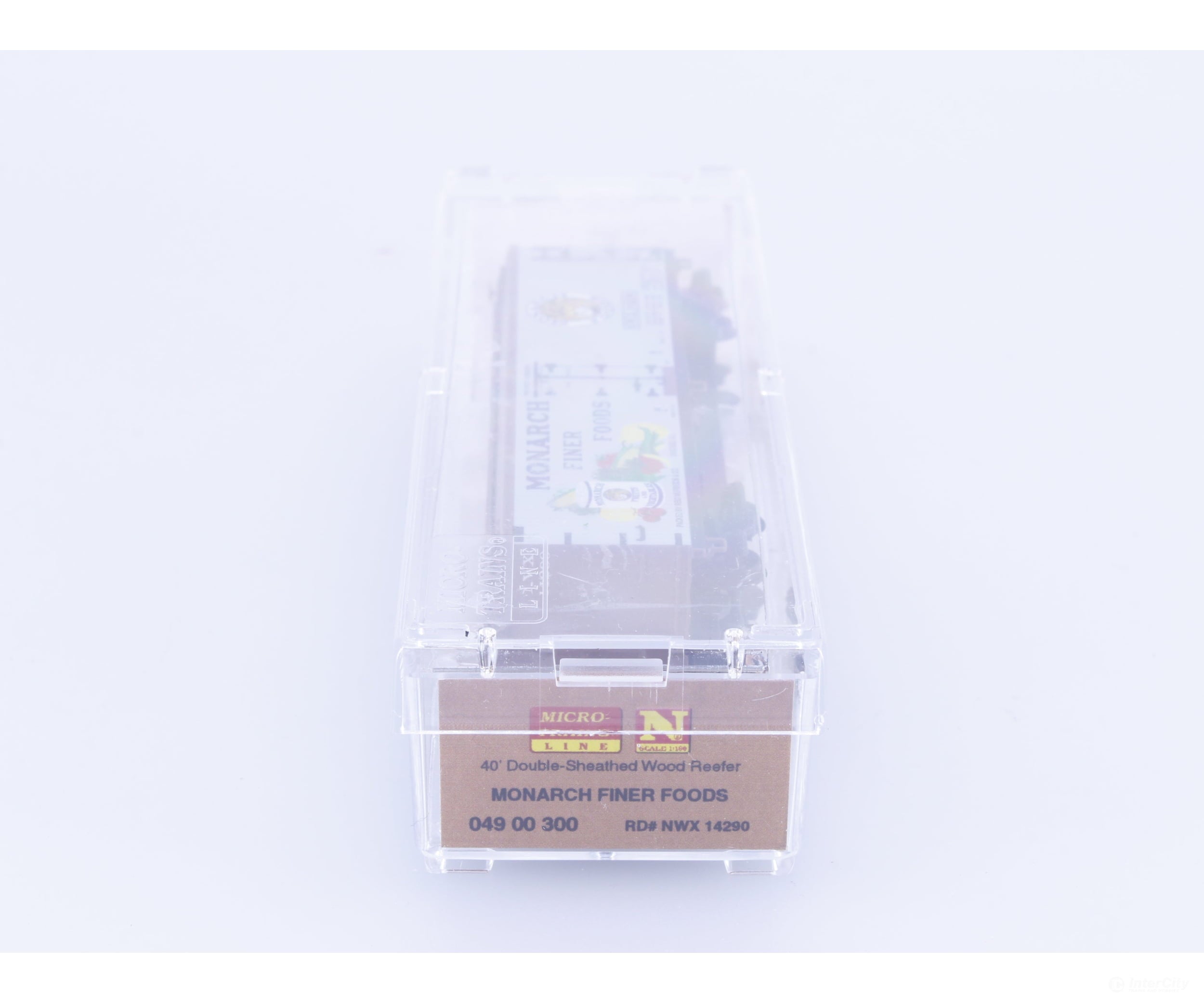 Micro Trains 04900300 N 40’ Double Sheathed Wood Reefer Monarch Foods (NWX) 14290 Freight Cars