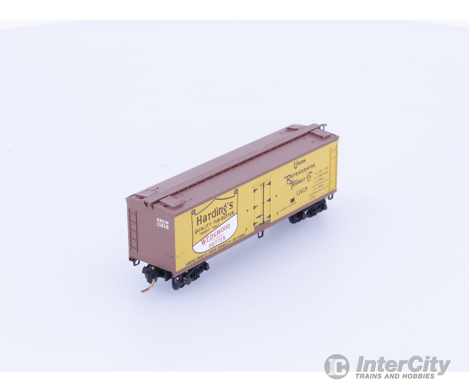 Micro Trains 04900540 N 40’ Double Sheathed Wood Reefer Harding’s Butter (URTCo) 11619 Freight Cars