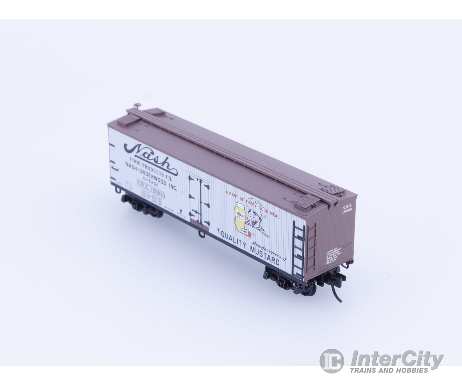 Micro Trains 04900860 N 40’ Double Sheathed Wood Reefer Nash Food Products (NWX) 15660 Freight Cars