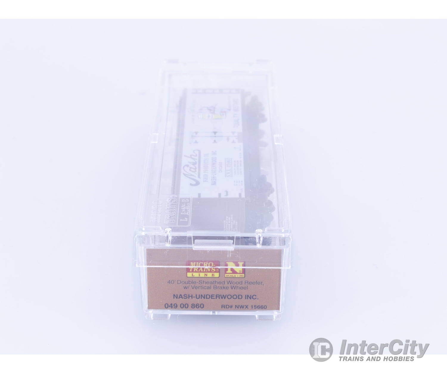 Micro Trains 04900860 N 40’ Double Sheathed Wood Reefer Nash Food Products (NWX) 15660 Freight Cars