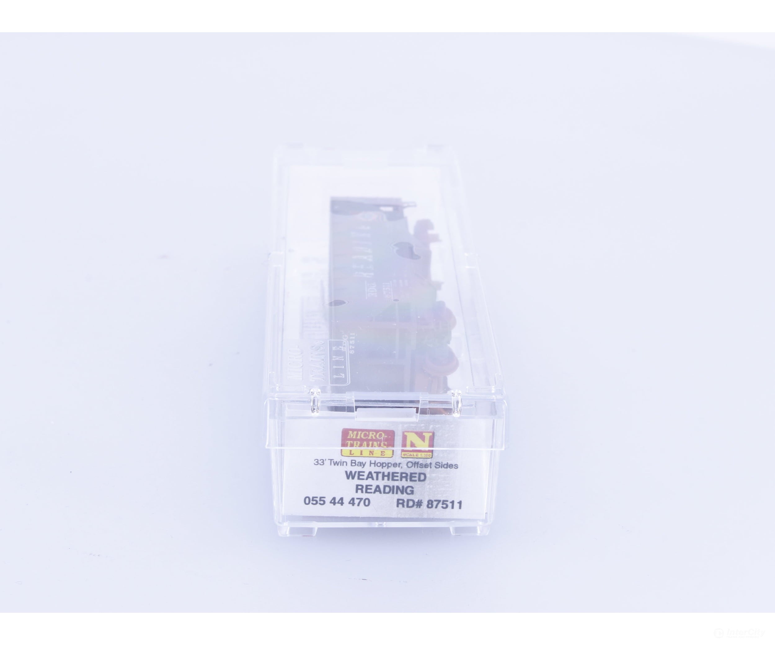 Micro Trains 05544470 N 33’ 2 Bay Offset Side Hopper Factory Weathered Reading (RL) 87511 - Freight Cars