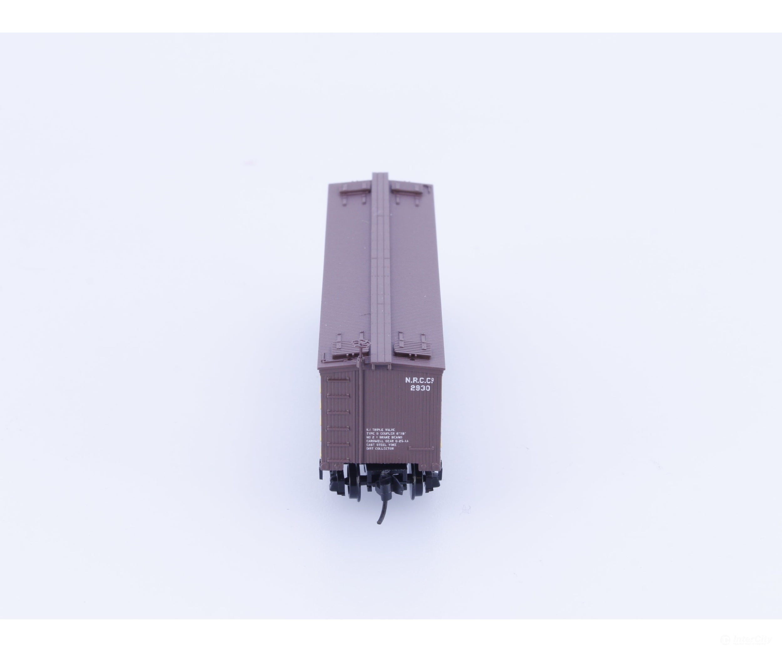 Micro Trains 058 00 490 N 36’ Wood Sheathed Ice Reefer with Truss Rods Zion Institutions (NRCC) 2930 Freight Cars