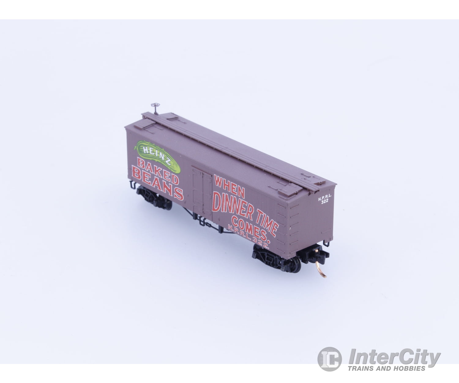 Micro Trains 05800310 N 36’ Wood Sheathed Ice Reefer with Truss Rods When Dinner Time Comes Heinz (HPRL) 322 Freight