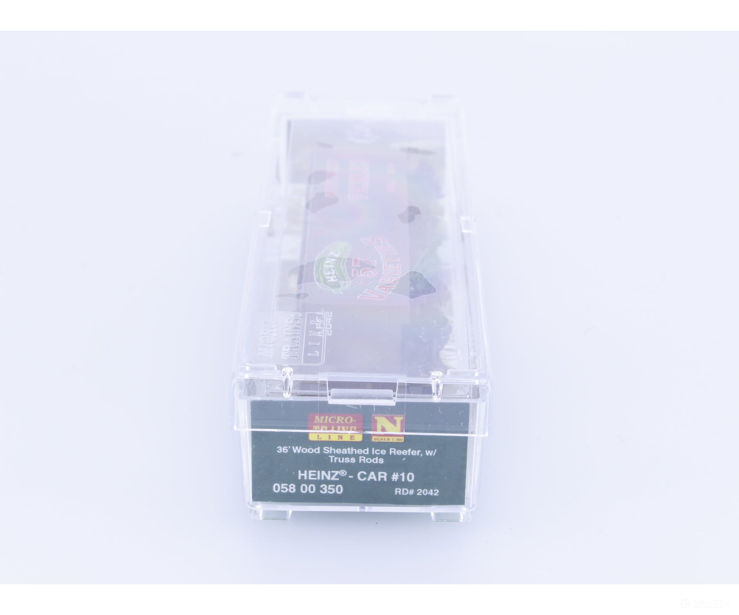 Micro Trains 05800350 N 36’ Wood Sheathed Ice Reefer with Truss Rods Sweet Mixed Pickles Heinz (HPFL) 2042 Freight Cars