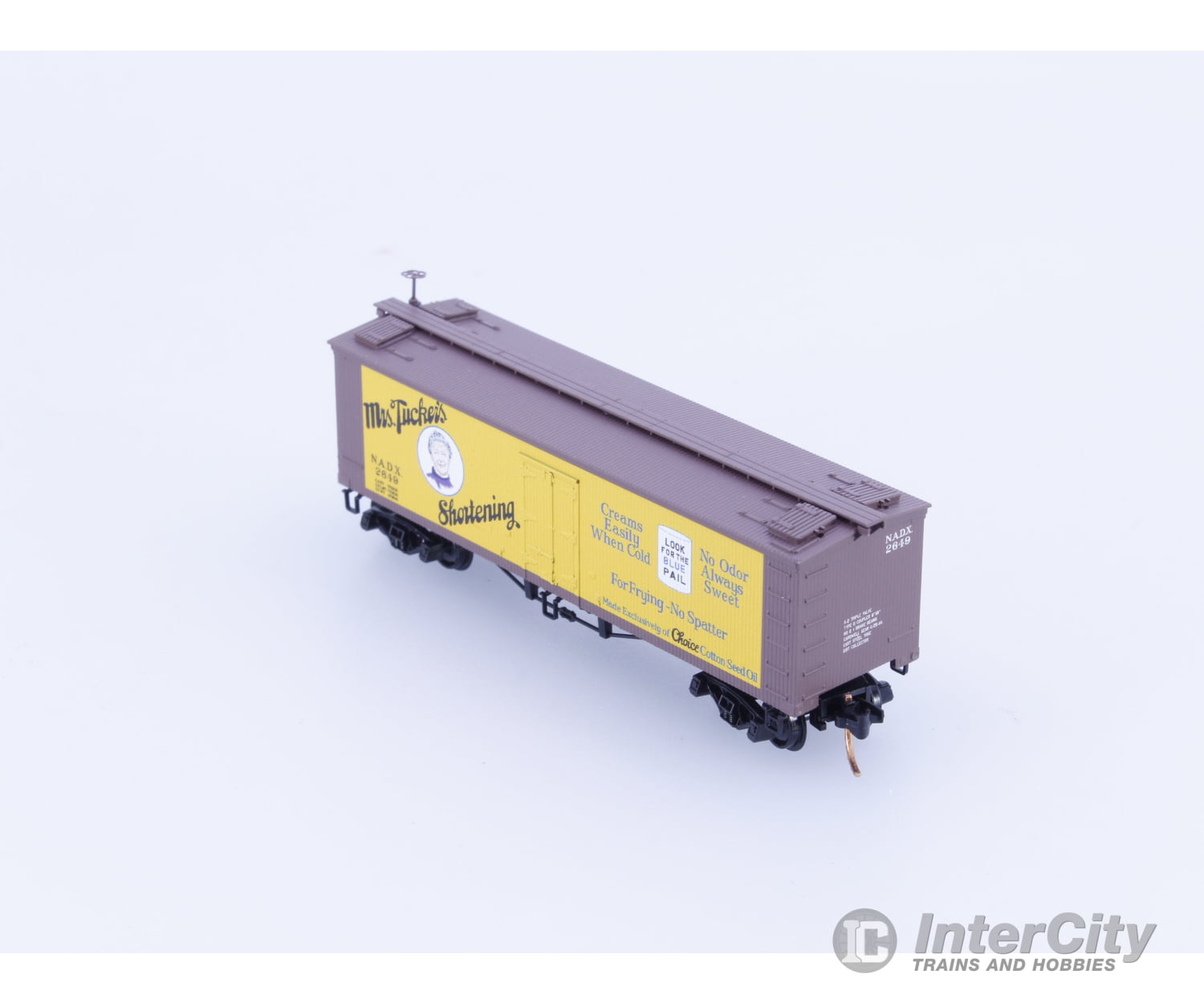 Micro Trains 05800470 N 36’ Wood Sheathed Ice Reefer Mrs Tuckers Shortening (NADX) 2649 Freight Cars