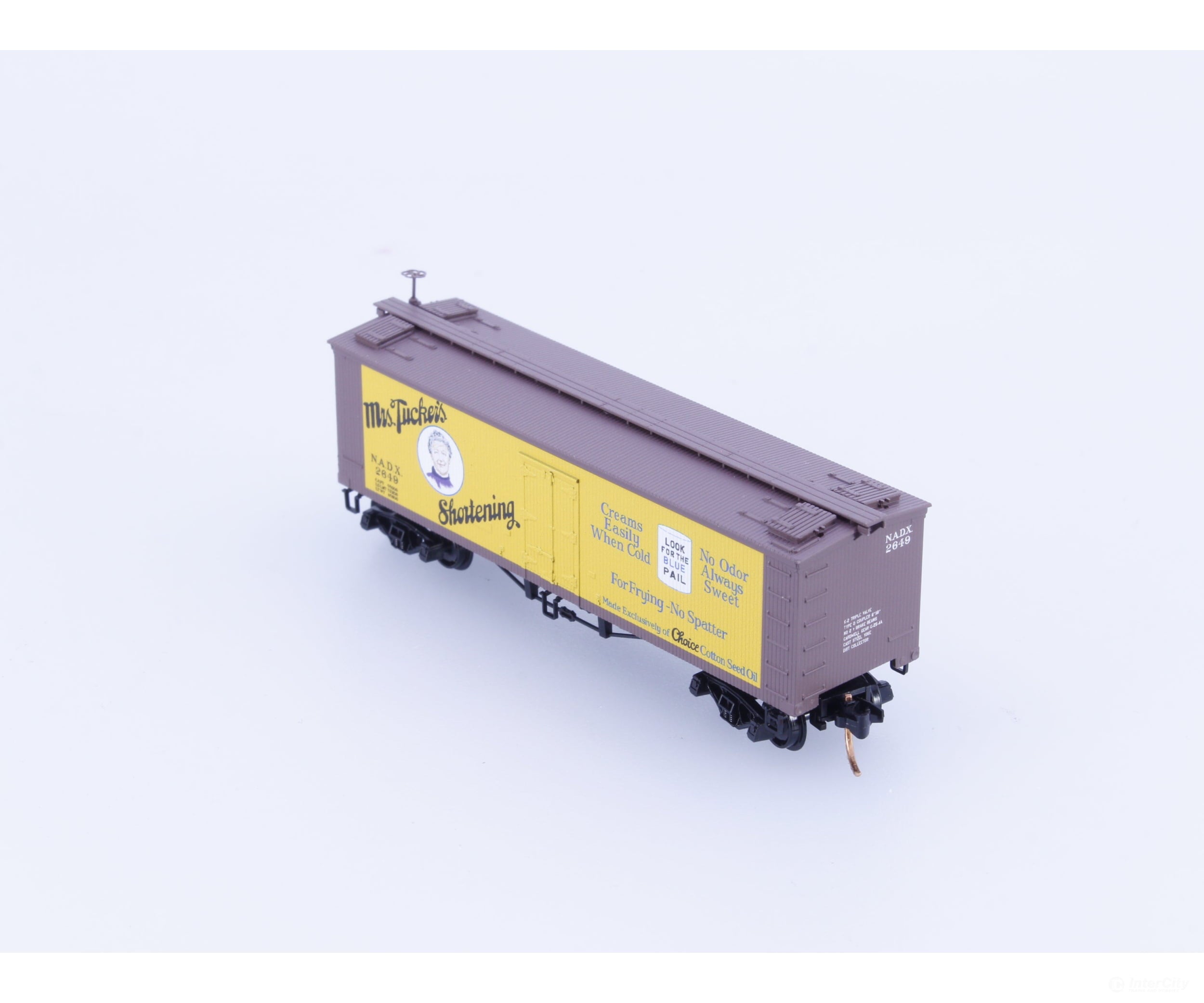 Micro Trains 05800470 N 36’ Wood Sheathed Ice Reefer Mrs Tuckers Shortening (NADX) 2649 Freight Cars