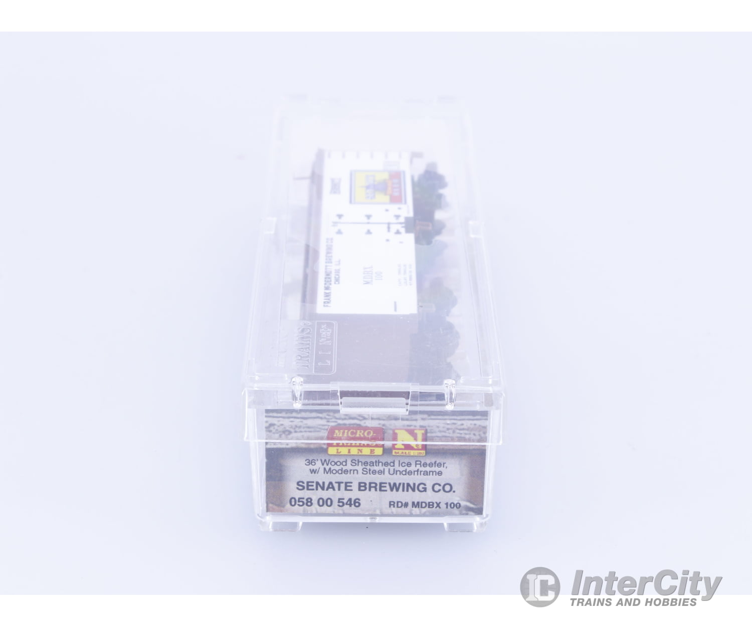 Micro Trains 05800546 N 36’ Wood Sheathed Ice Reefer Frank McDermott Brewing (MDBX) 100 Freight Cars