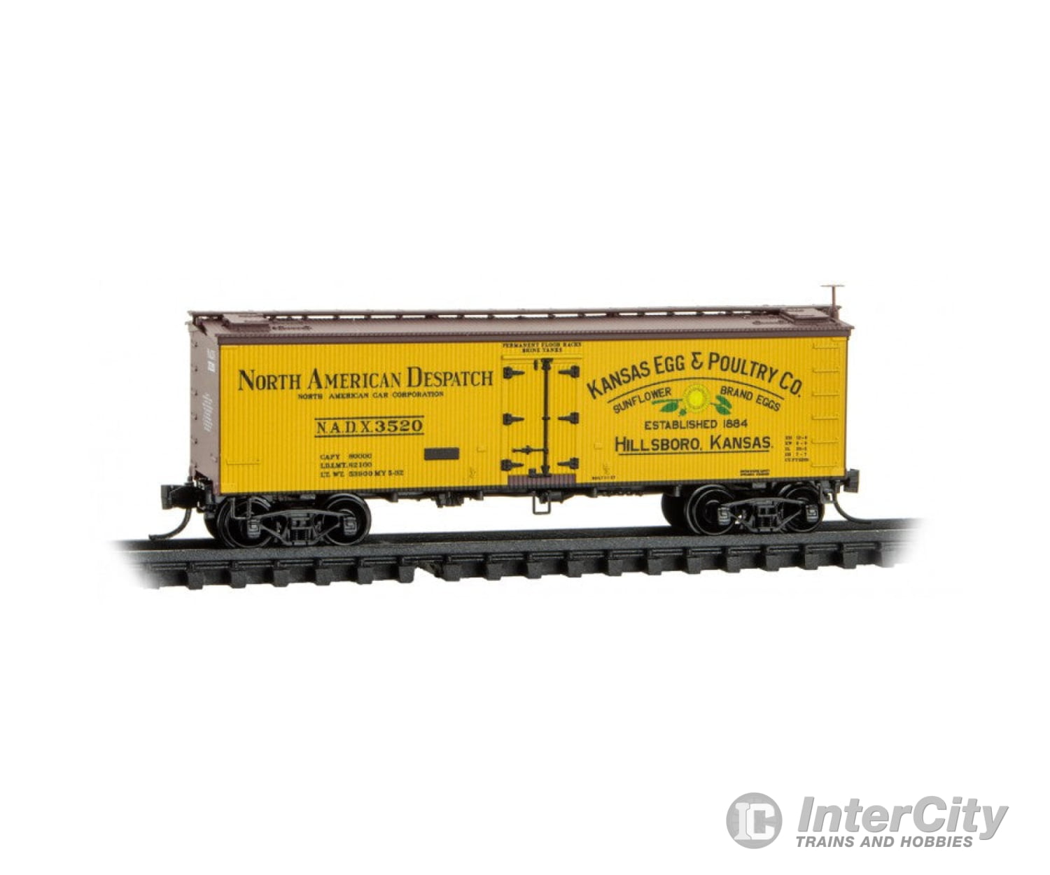 Micro Trains 05800602 P&E #3 Kansas Egg & Poultry Rd# 3520 Freight Cars