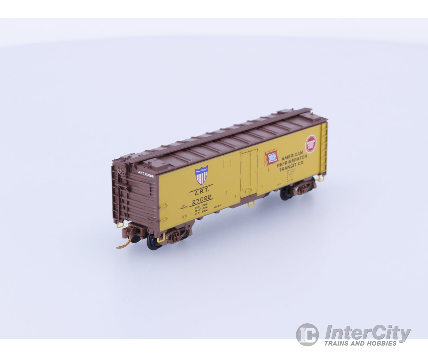 Micro Trains 05900506 N 40’ Steel Ice Reefer American Refrigerator Transit Company 27092 Freight Cars