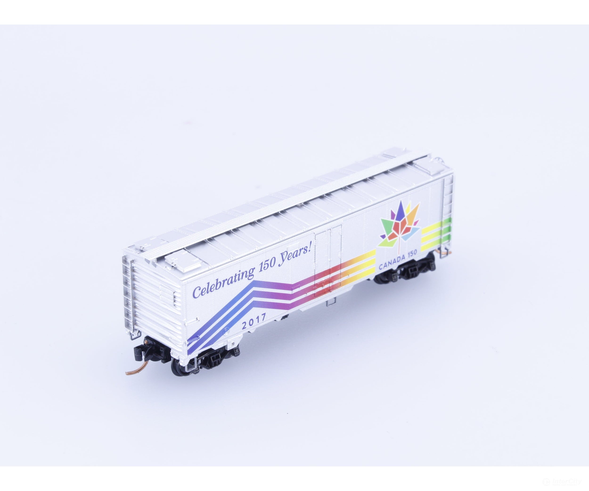 Micro Trains 05900566 N 40’ Steel Ice Reefer with Preco Fan Canada 150 2017 Freight Cars