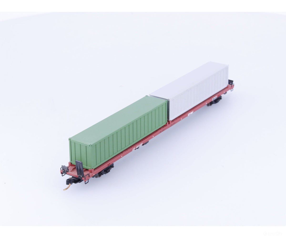 Micro Trains 07200230 N 89’4’’ COFC Flatcar with Containers Canadian Pacific (CP) 521135 - Freight Cars