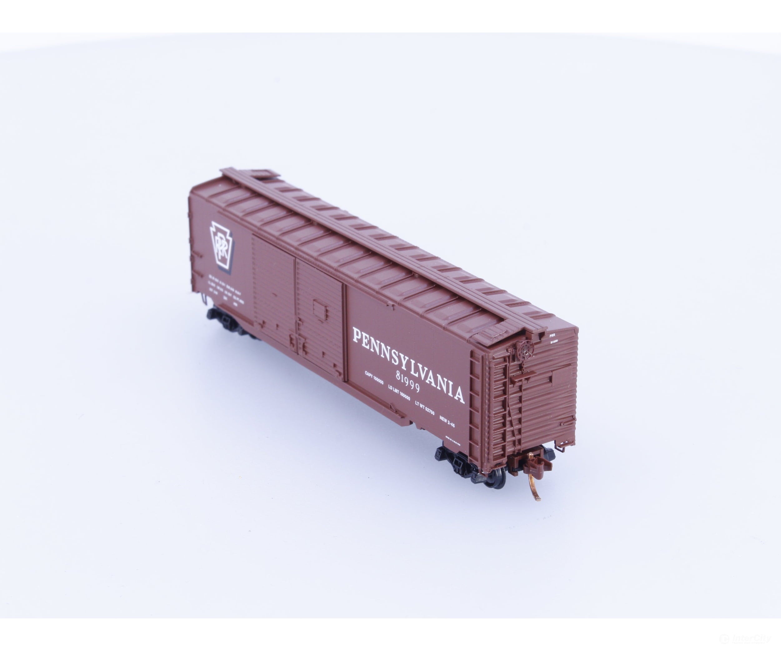 Micro Trains 07800810 N 50’ Auto Box Car Double Side Doors & End Door Pennsylvania Railroad (PRR) 81999 - Freight Cars