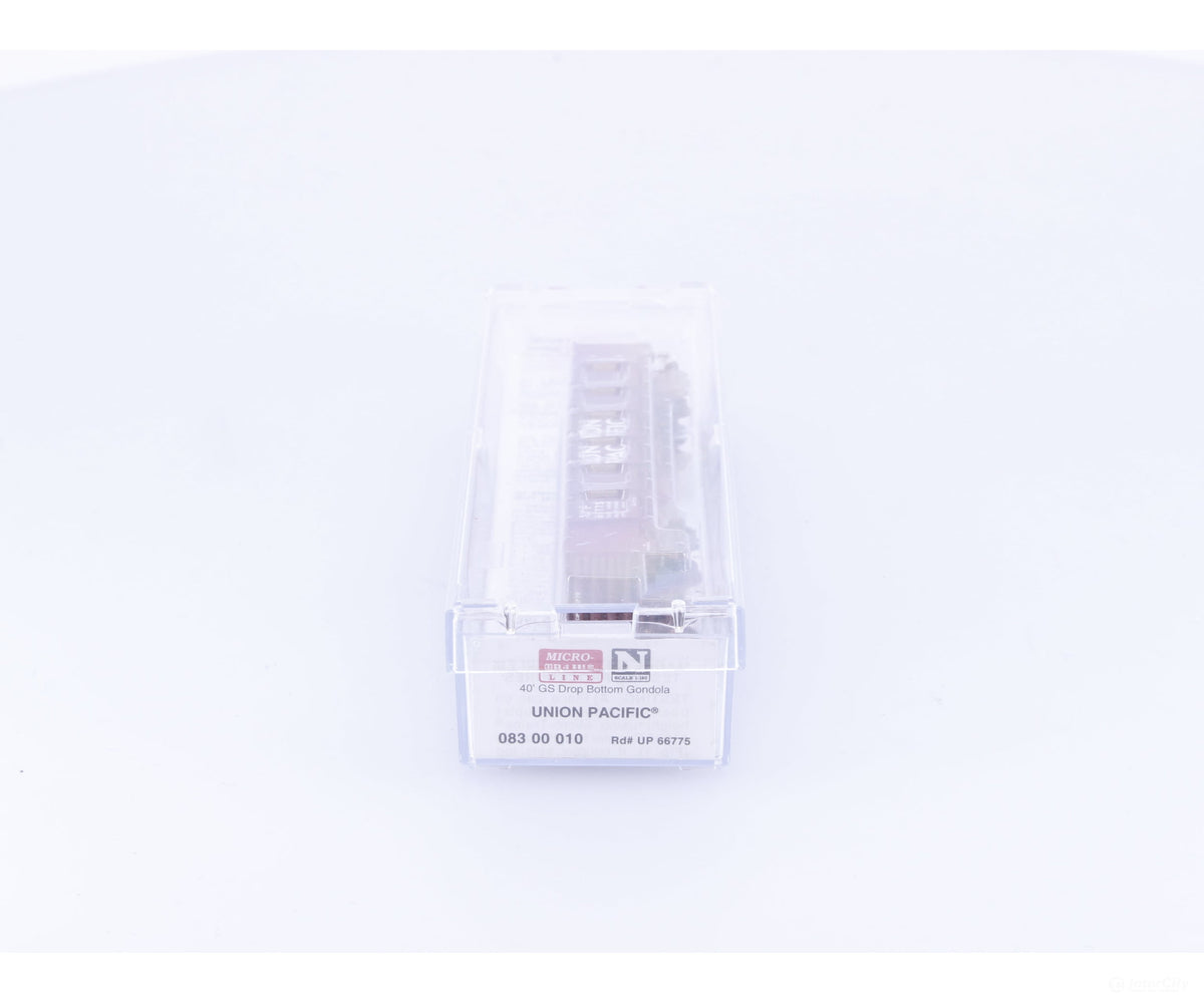 Micro Trains 083 00 010 N 40’ Drop Bottom Gondola Union Pacific (UP) 66775 (#1) - Freight Cars