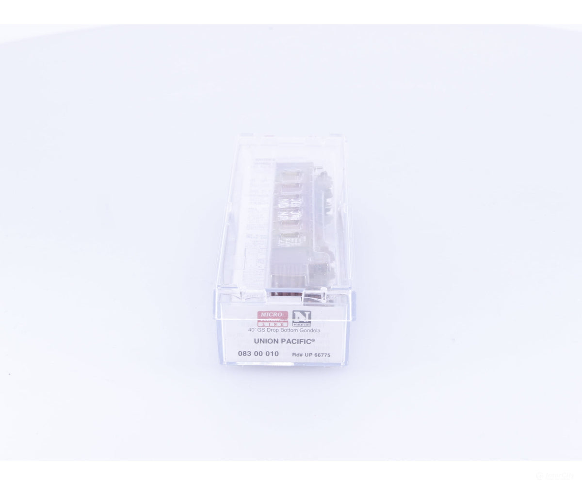Micro Trains 083 00 010 N 40’ Drop Bottom Gondola Union Pacific (UP) 66775 (#2) - Freight Cars
