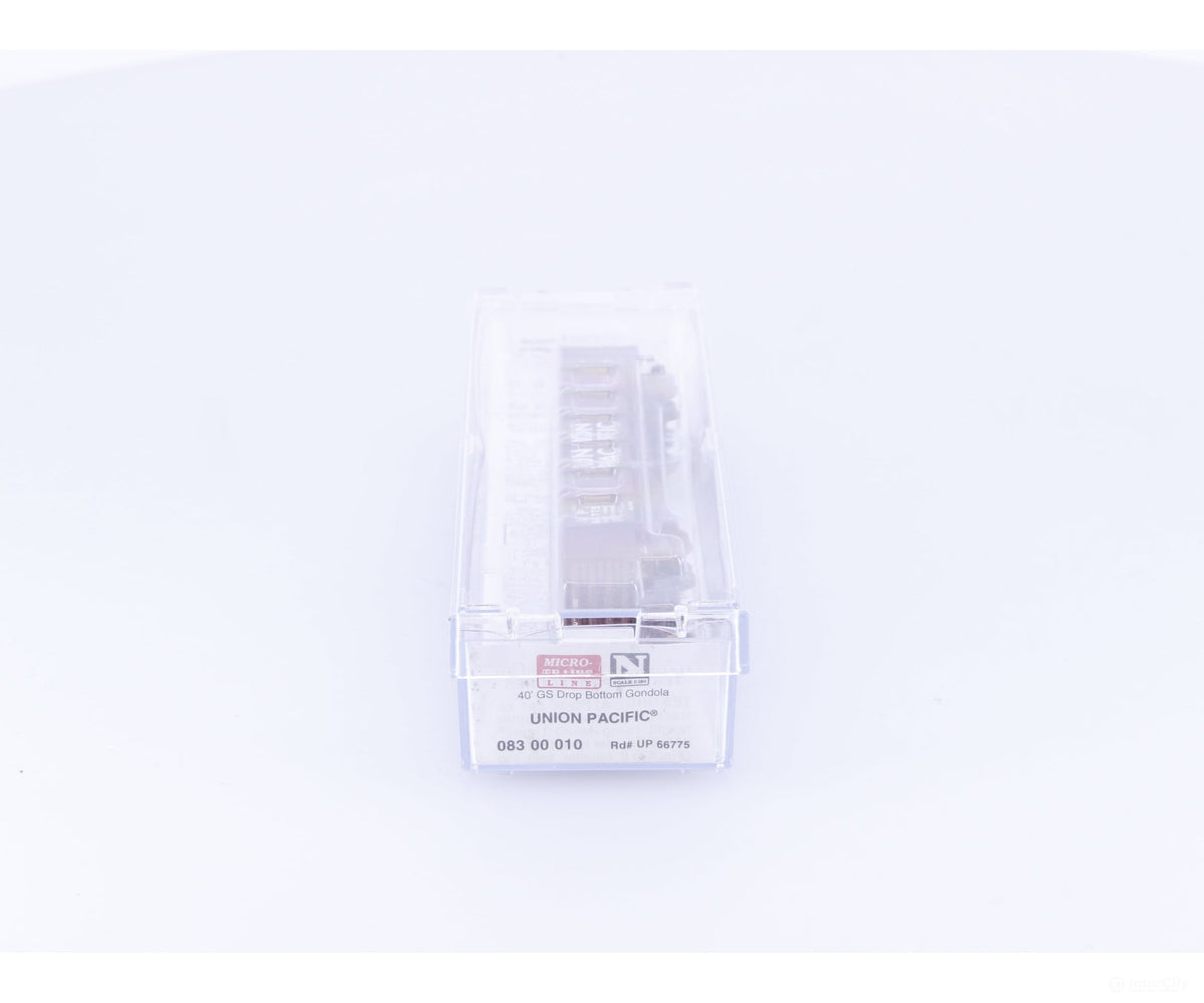 Micro Trains 083 00 010 N 40’ Drop Bottom Gondola Union Pacific (UP) 66775 (#3) - Freight Cars