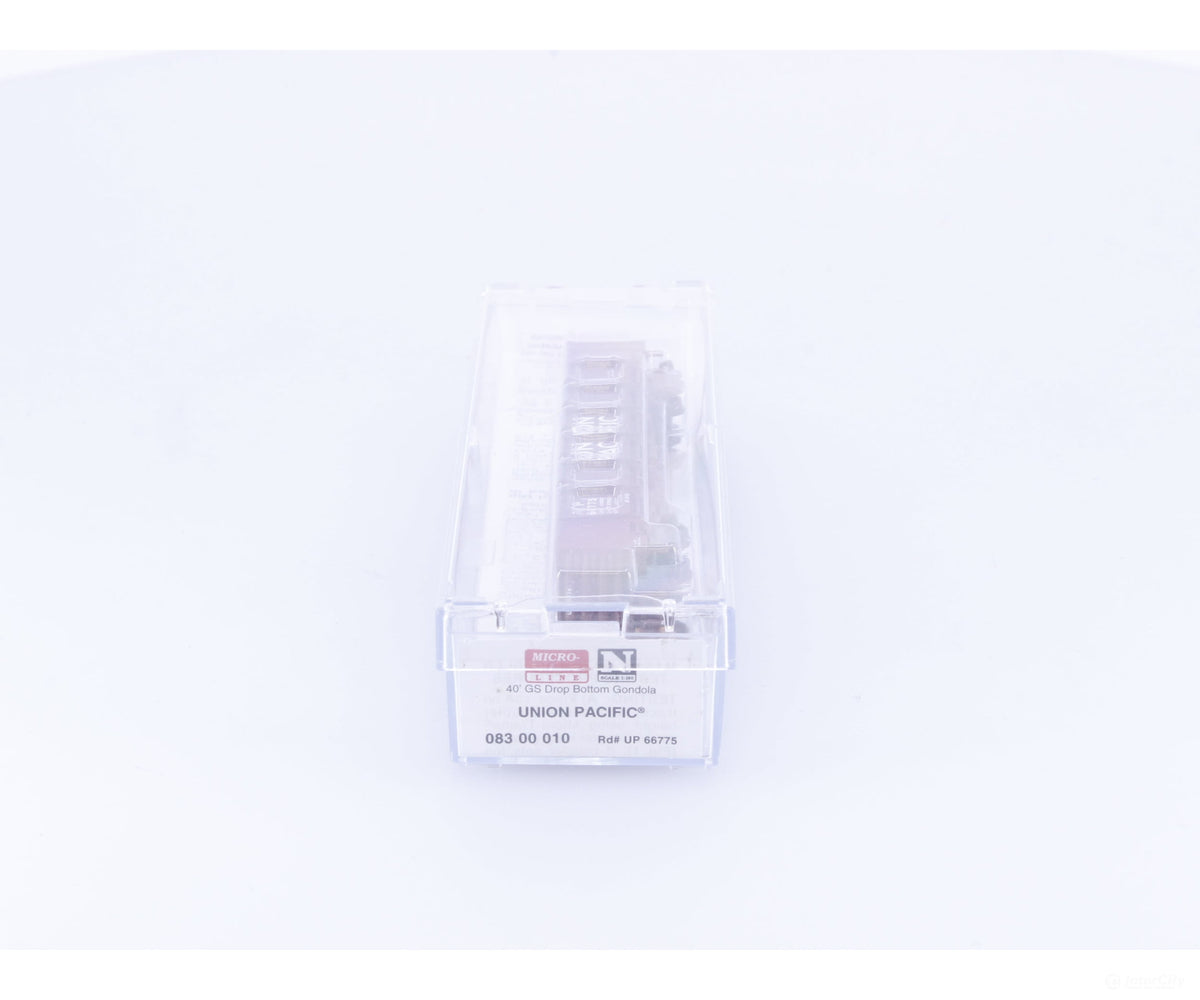 Micro Trains 08300010 N 40’ GS Drop Bottom Gondola Union Pacific (UP) 66775 - Freight Cars