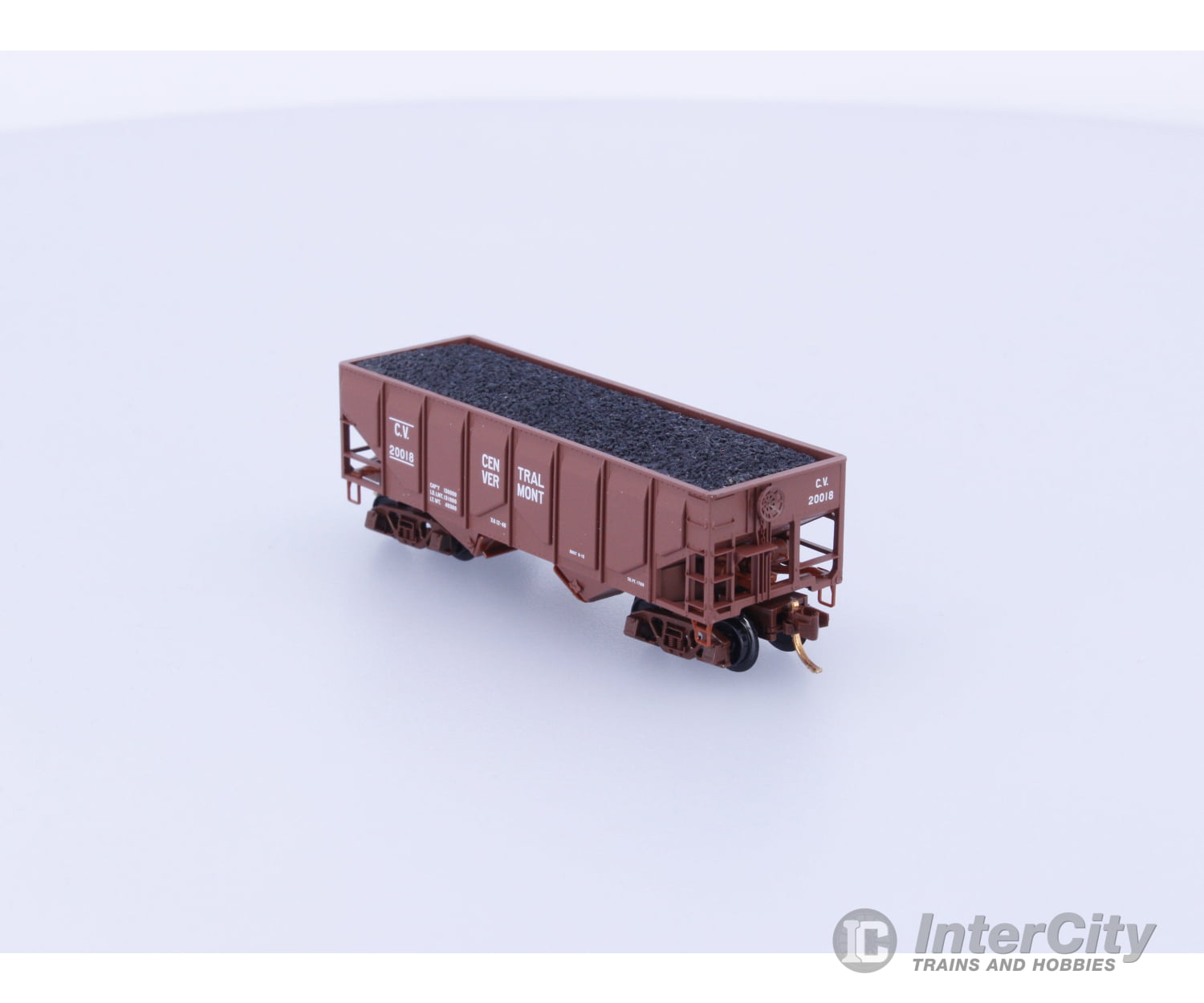 Micro Trains 08500060 N Open Hopper 2-Bay USRA 55 Ton Panel Side Central Vermont CV 20018 Freight Cars