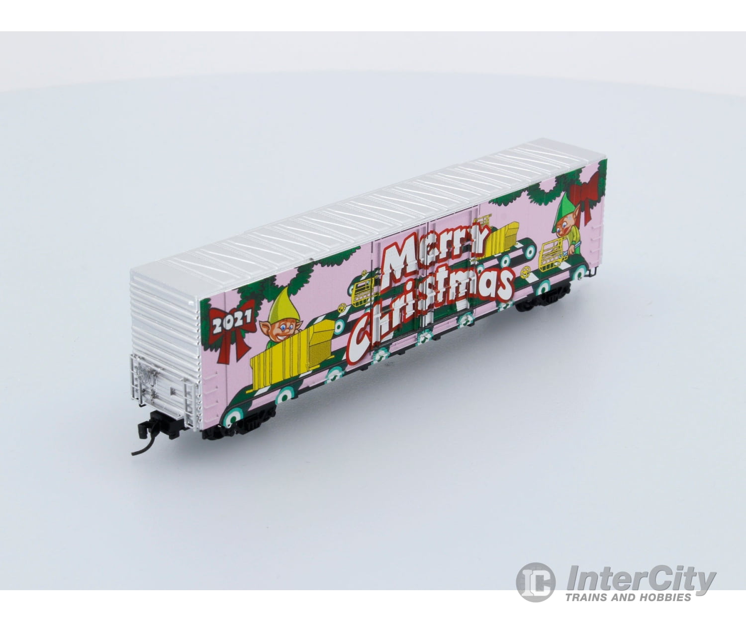 Micro Trains 102 00 160 Mouse Christmas 2021 Car 60’ Box Double Plug Doors Freight Cars