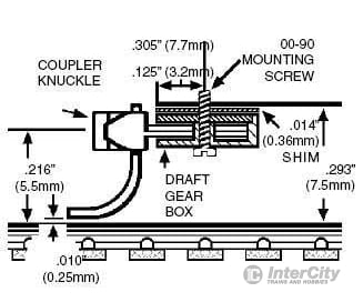 Micro Trains 102003 #1015 Couplers - Assembled 2 Pair & Trucks