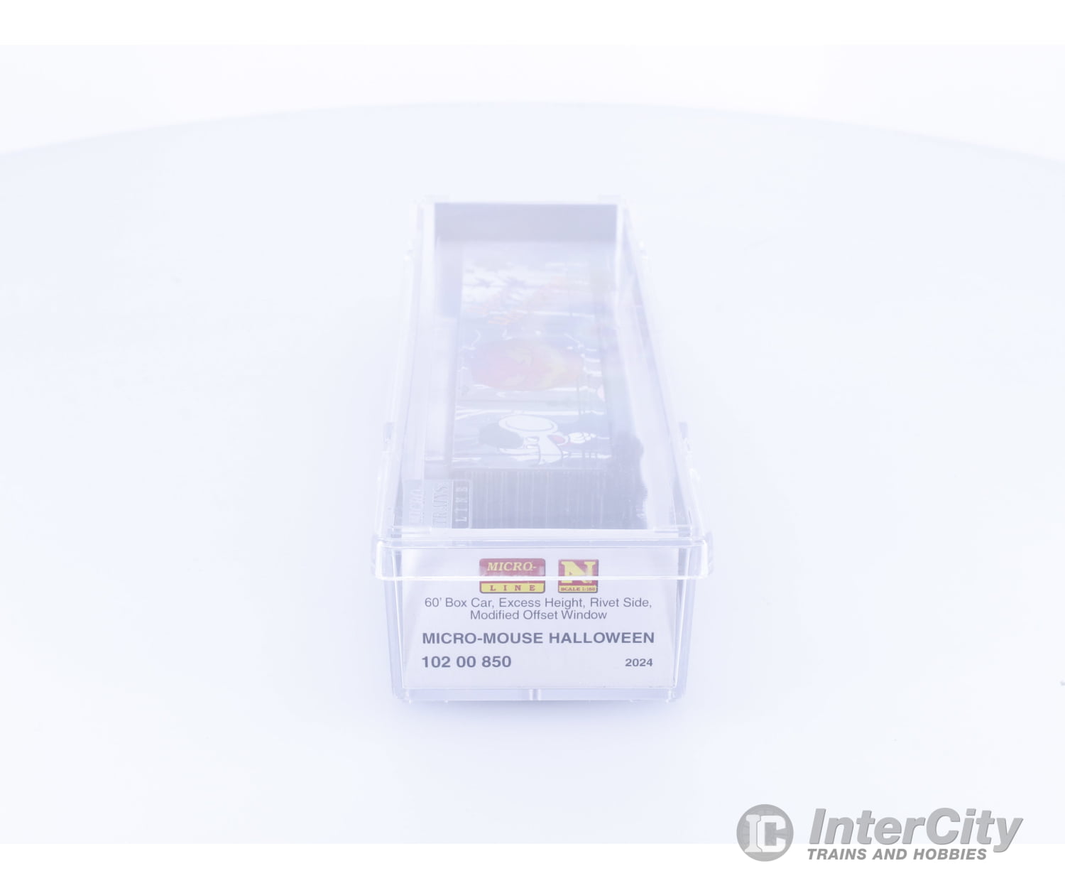 Micro Trains 10200850 N 60’ Excess Height Rivet Side Modified Offset Window Boxcar Micro Mouse Halloween 2024 Freight