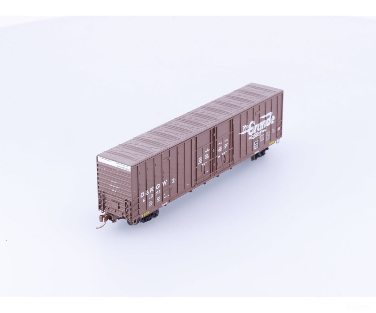 Micro Trains 103010 N 60’ Excess Height Waffle Side Double Door Boxcar #2 Denver and Rio Grande Western (DRGW) 63892