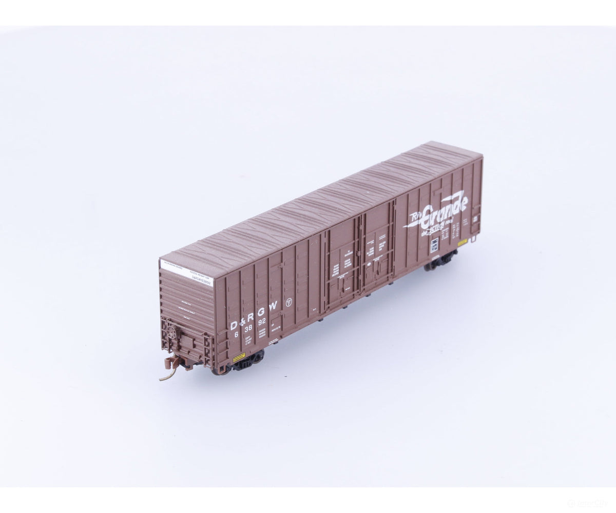 Micro Trains 103010 N 60’ Excess Height Waffle Side Double Door Boxcar Denver and Rio Grande Western (DRGW) 63892